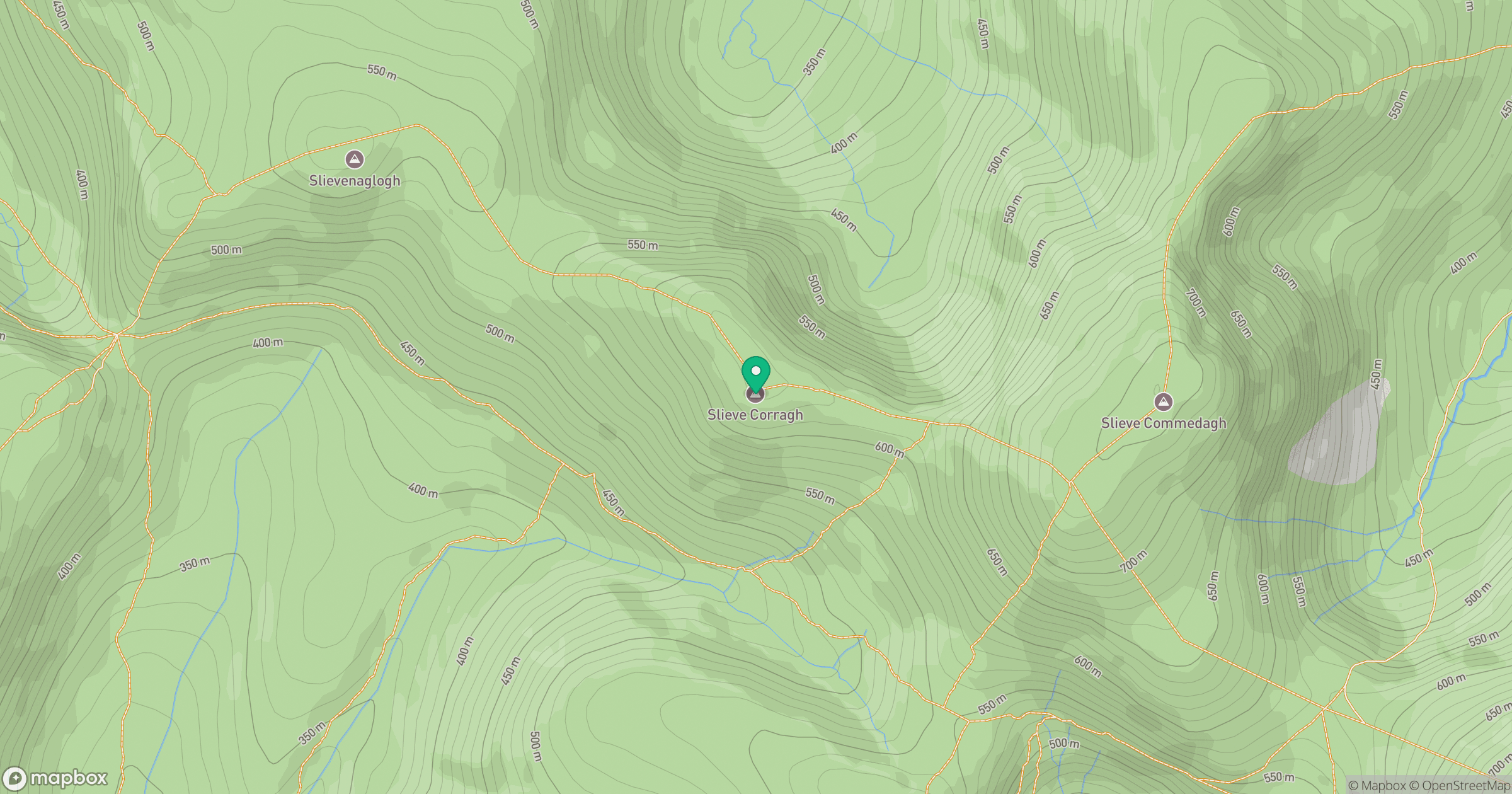 Slieve Corragh location map