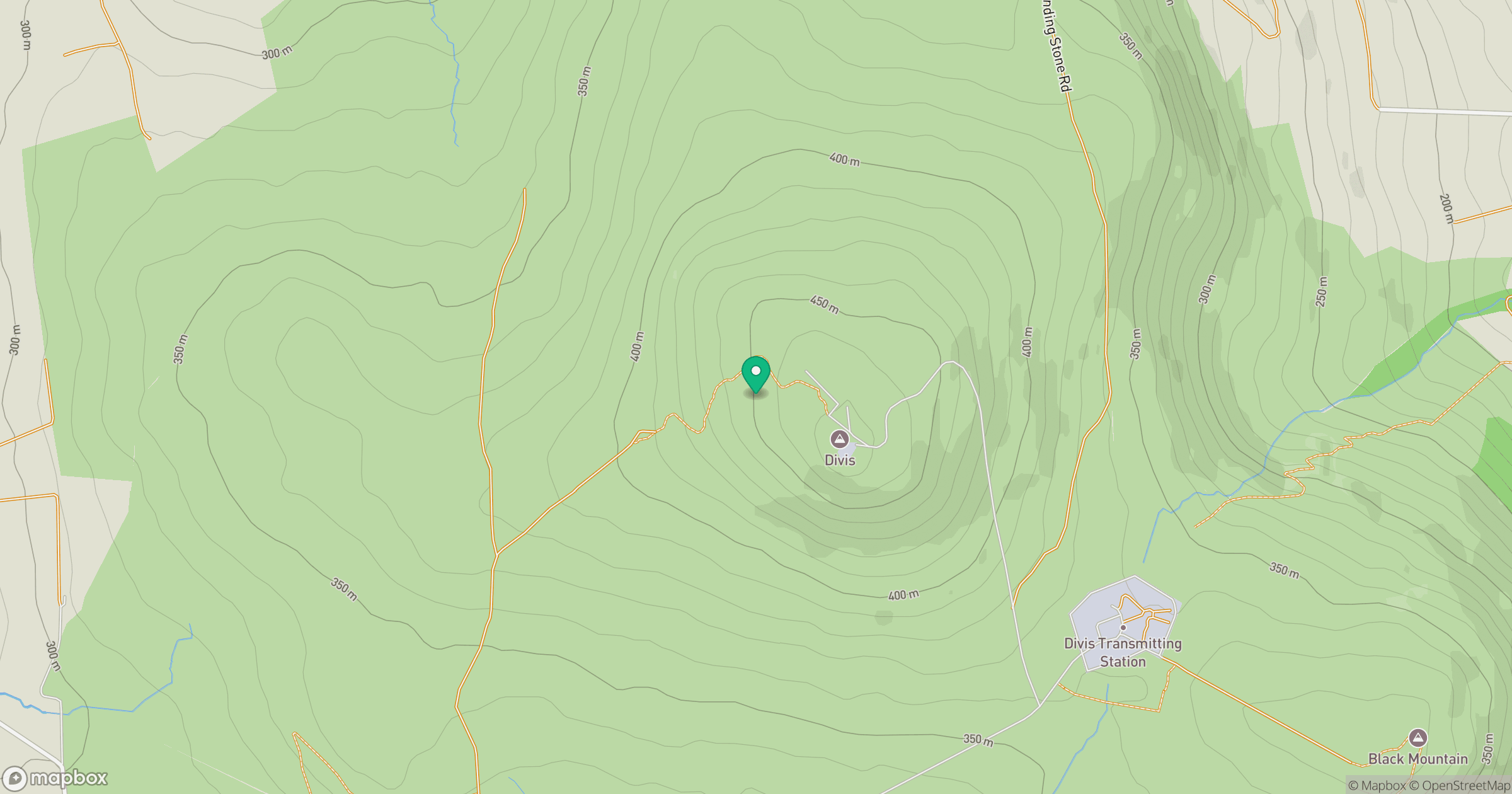 Divis (boundary) location map