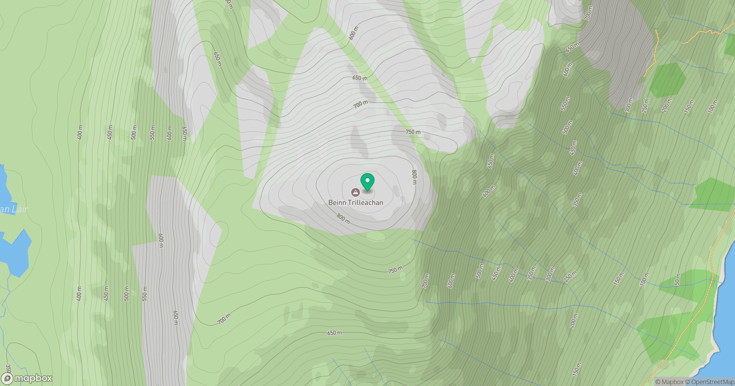 Beinn Trilleachan location map