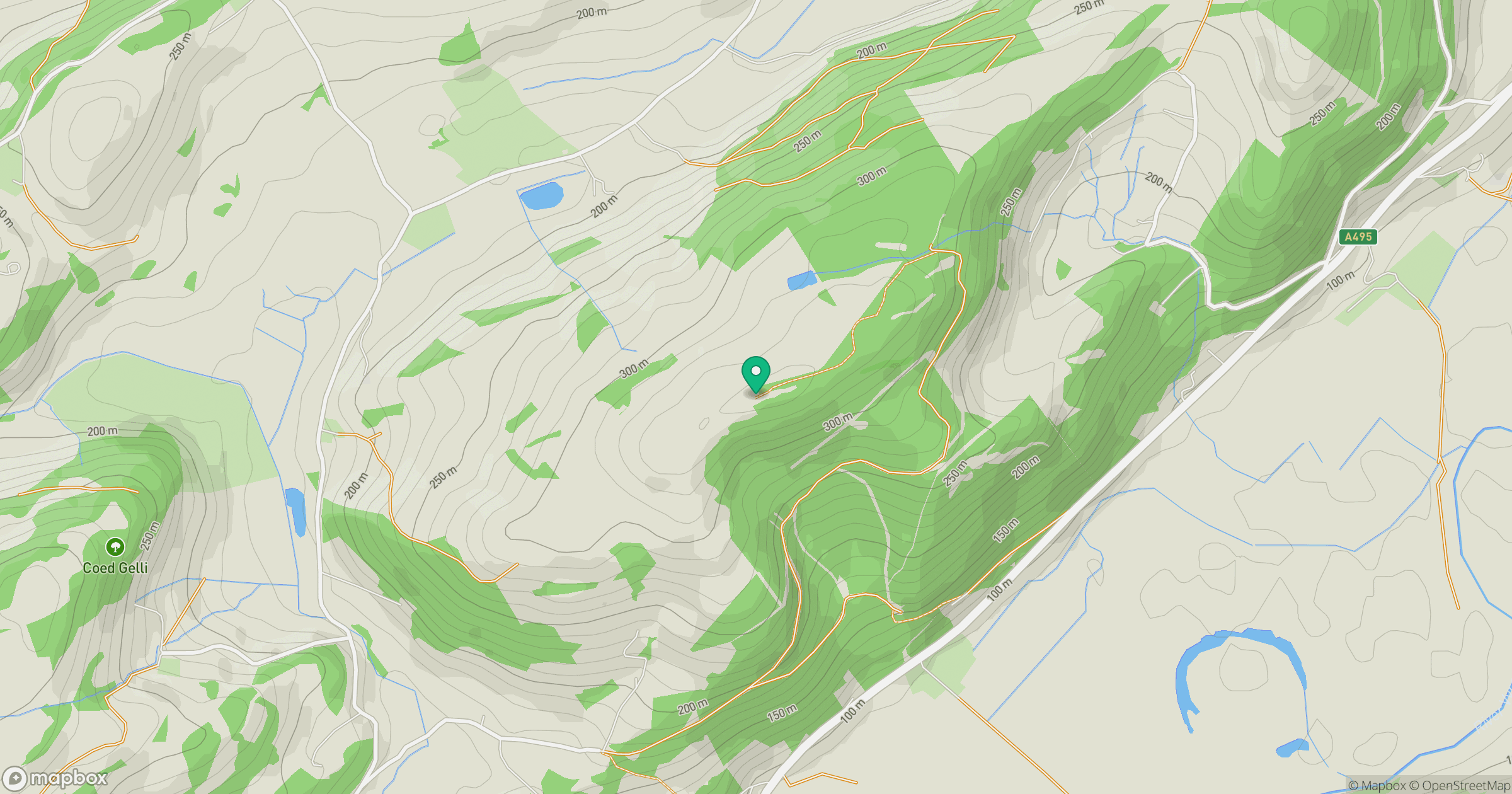 Allt y Main location map