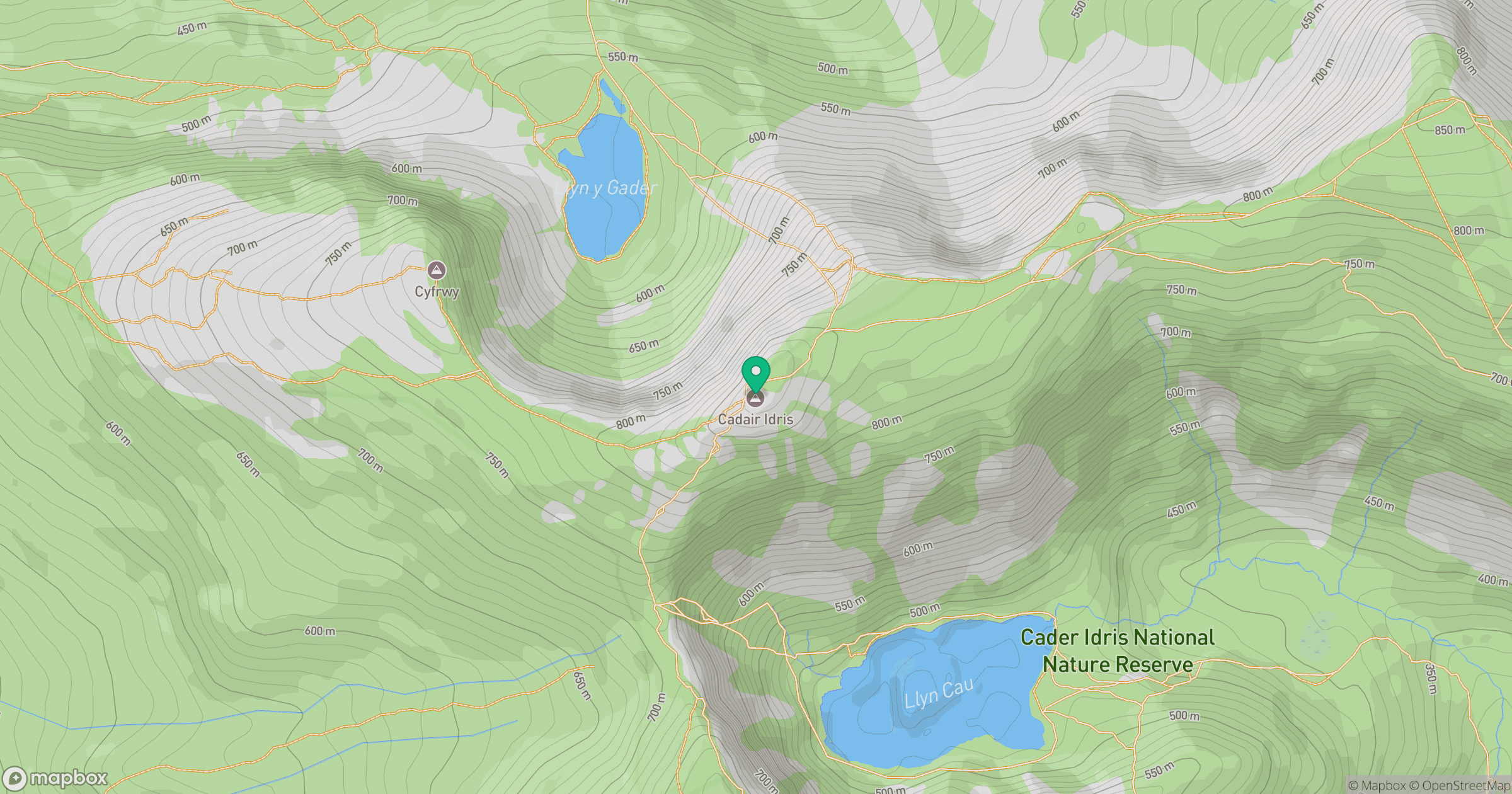 Cadair Idris - Penygadair location map