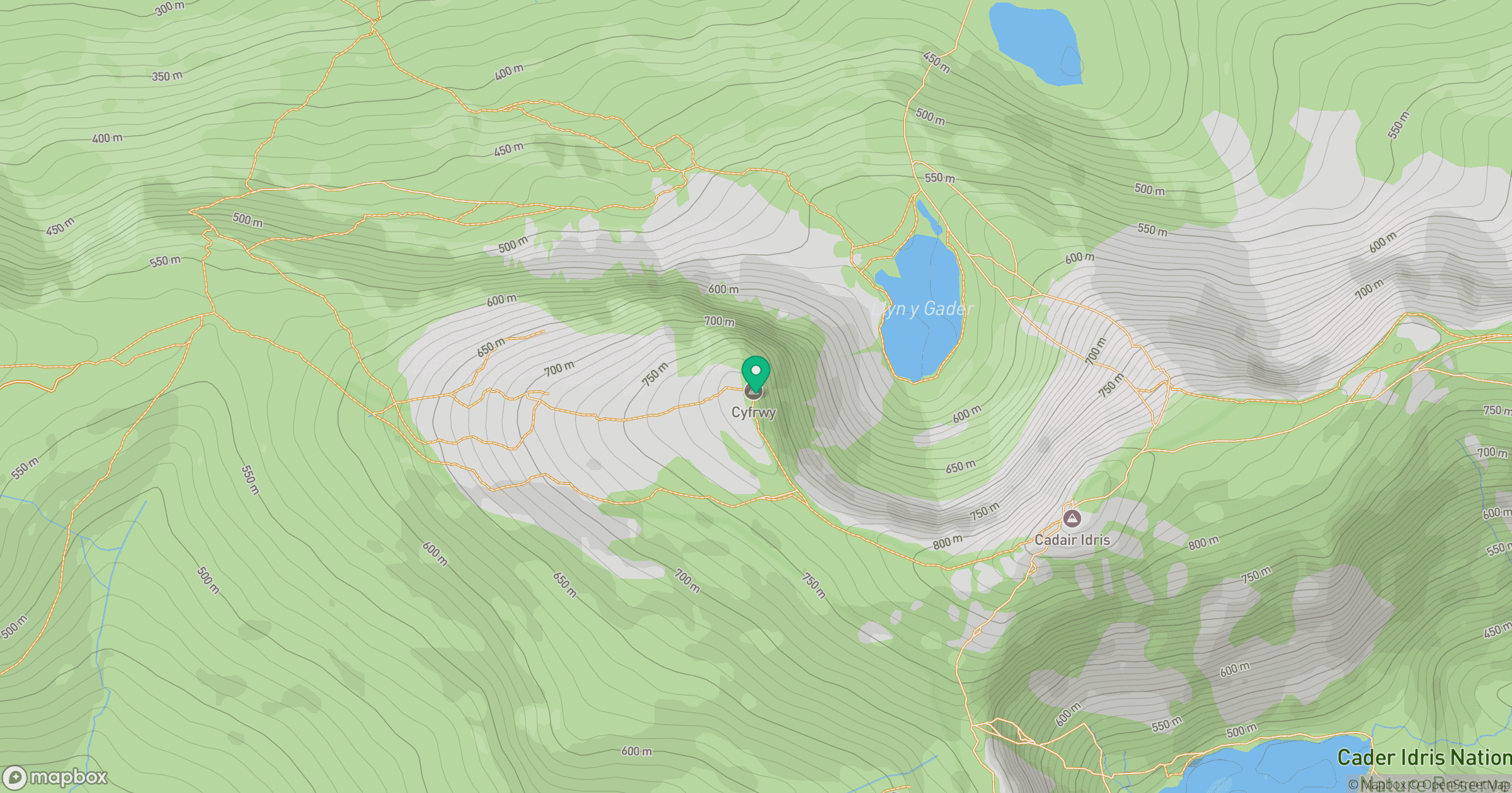 Cyfrwy location map