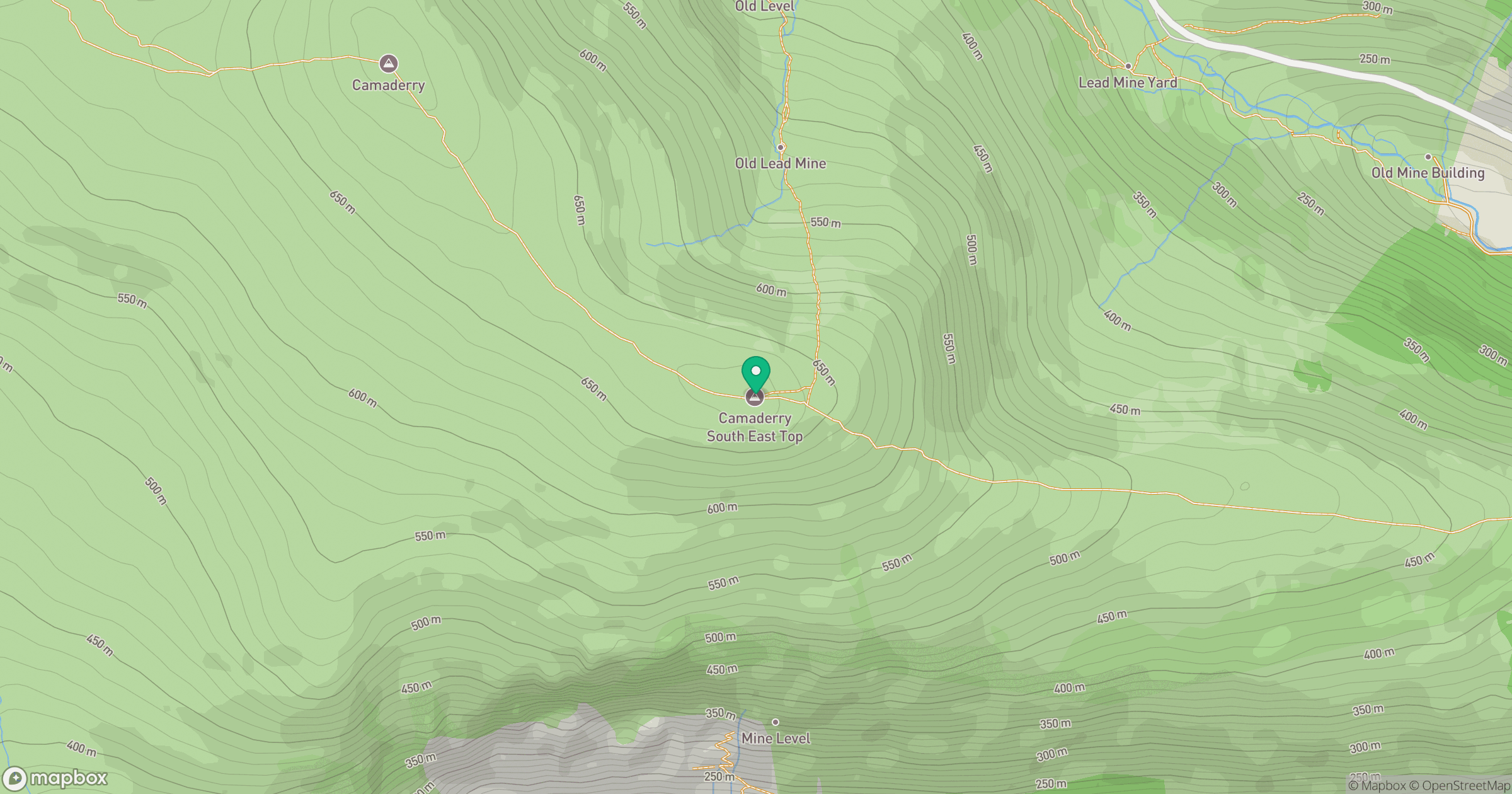 Camaderry SE Top location map