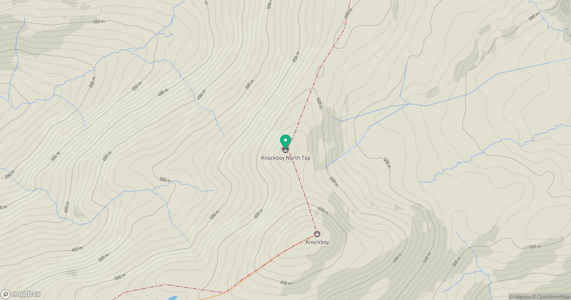 Knockboy North Top location map