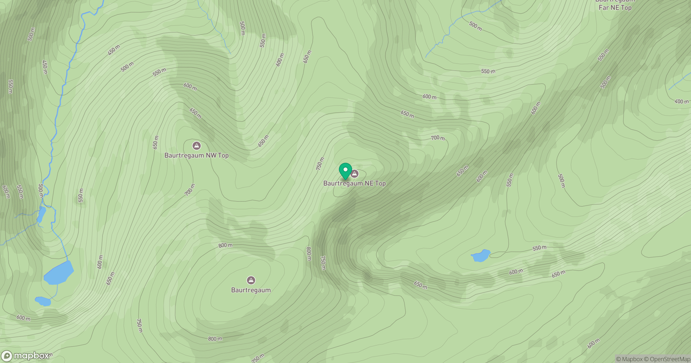Baurtregaum NE Top location map