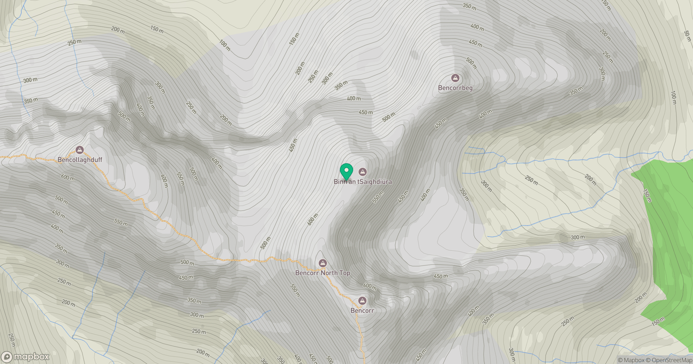 Bencorr North Top [Binn an tSaighdiura] location map