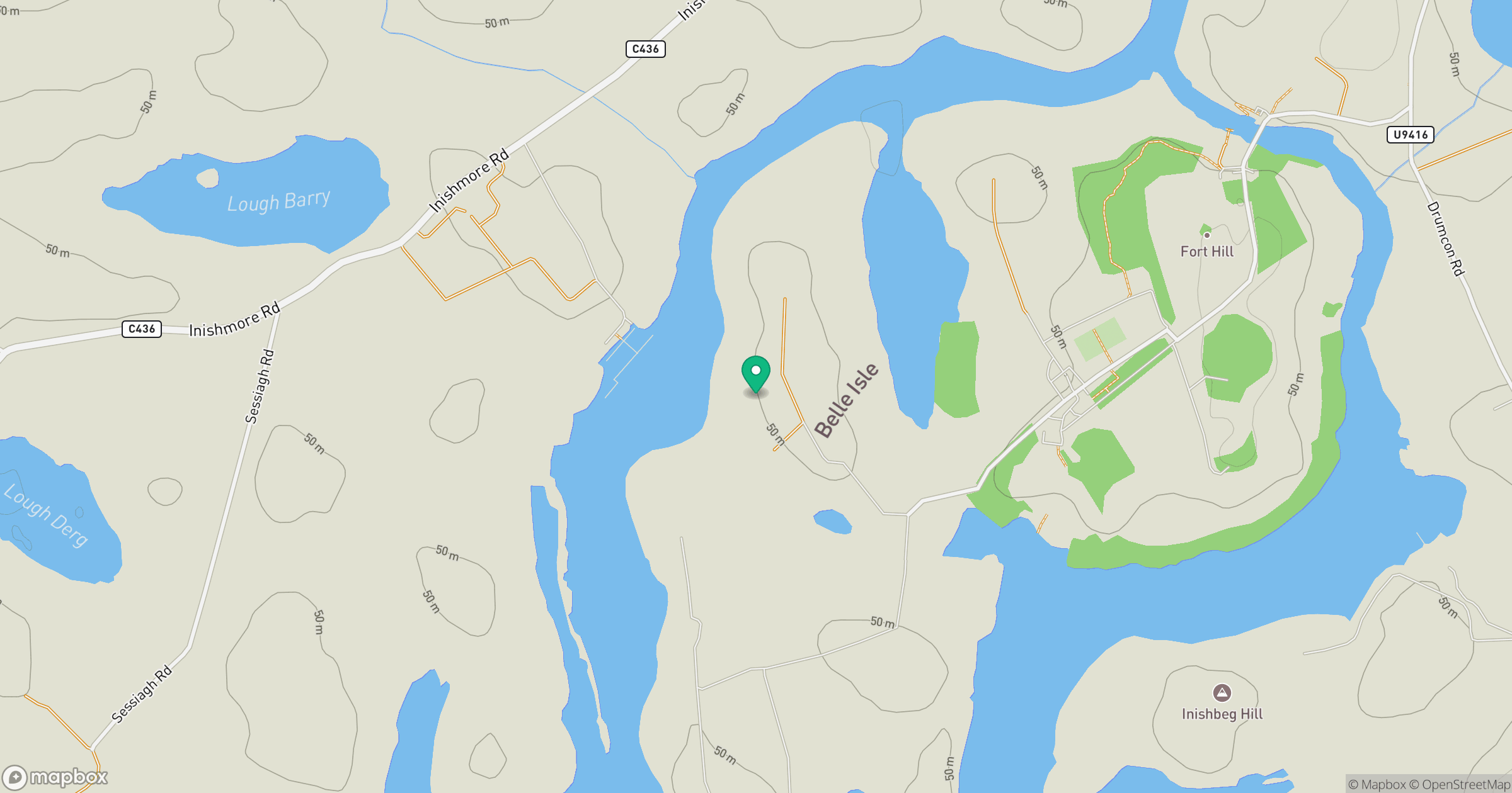 Belle Isle West location map