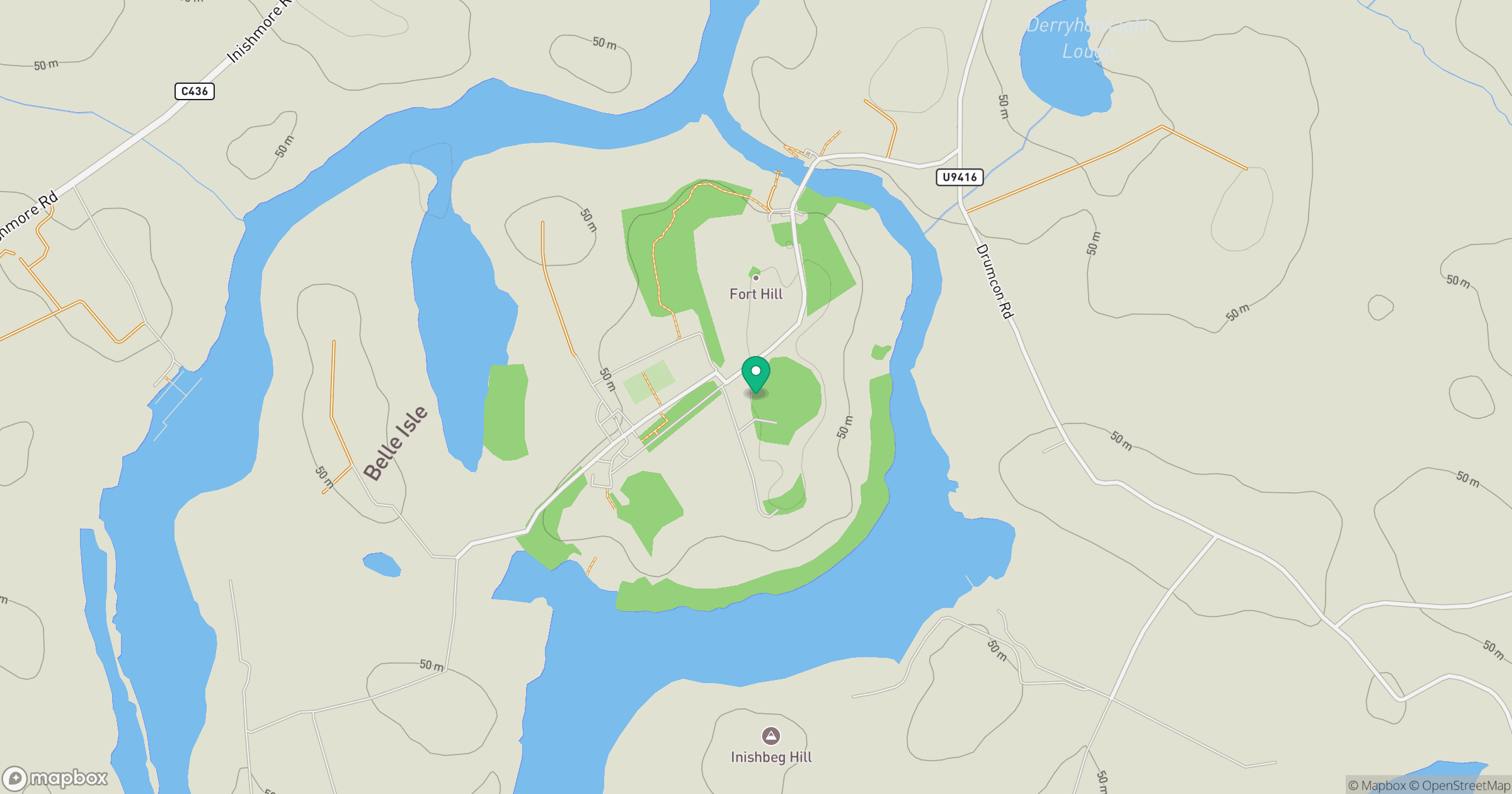 Belle Isle East location map
