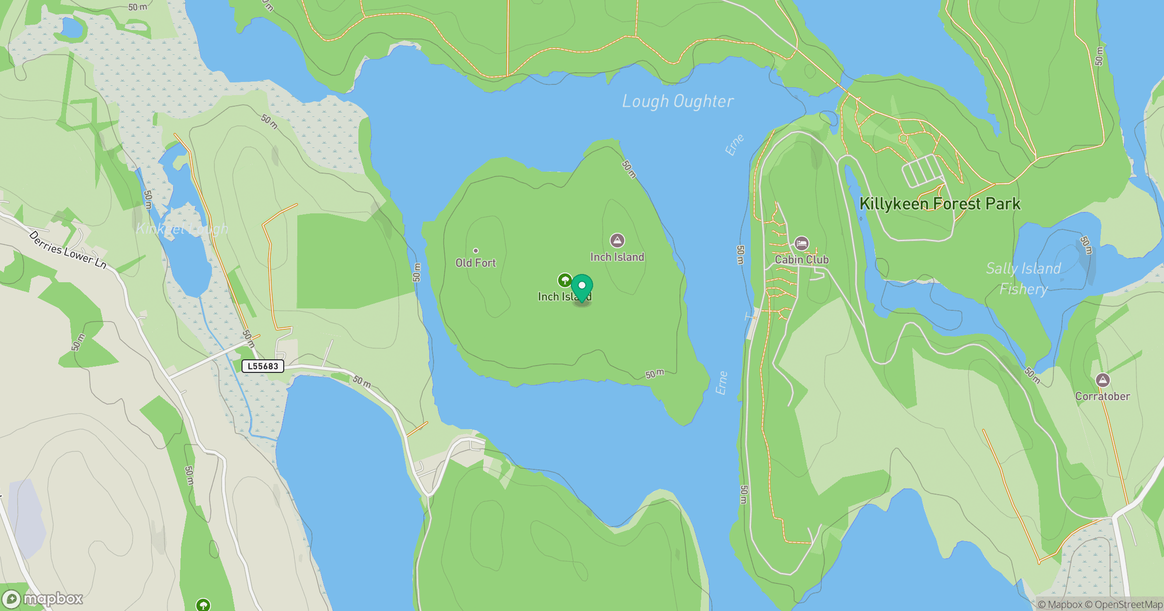 Inch Island location map