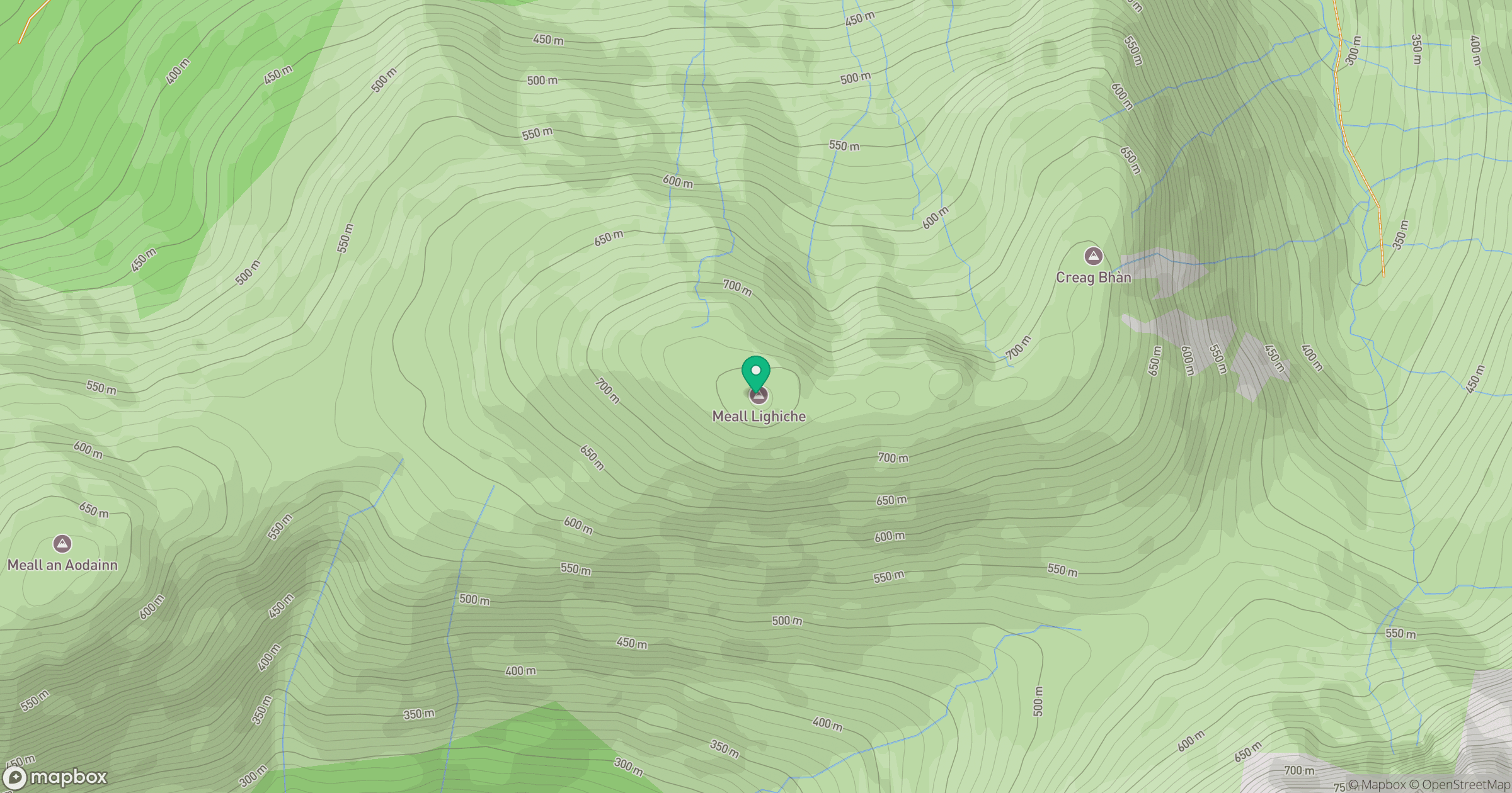 Meall Lighiche location map