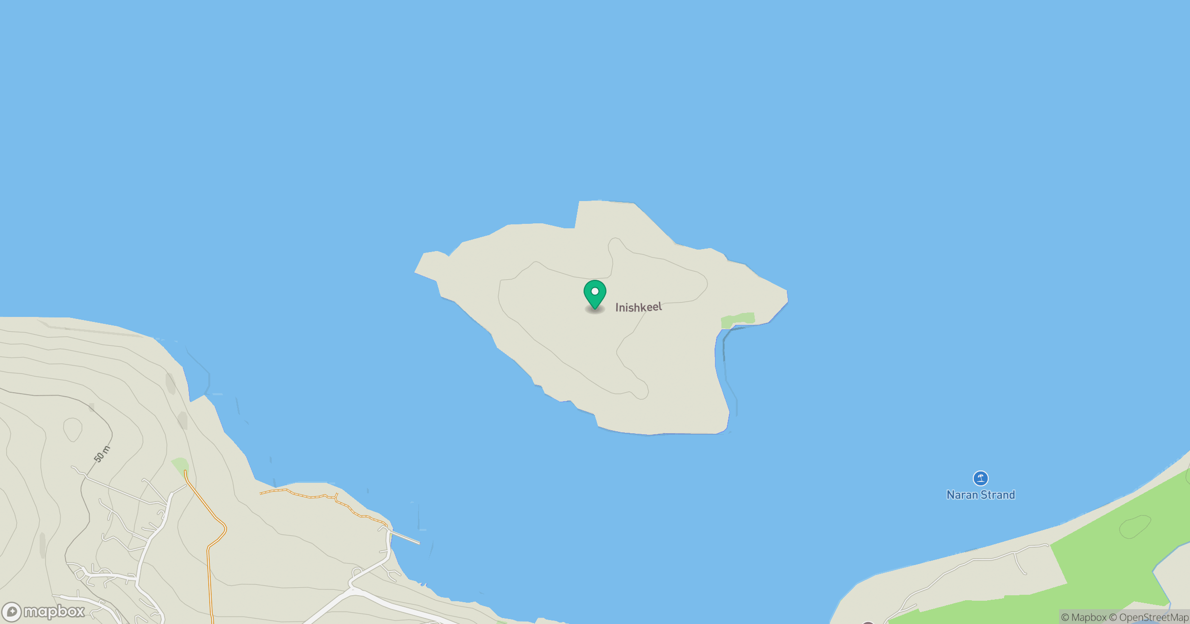 Inishkeel location map