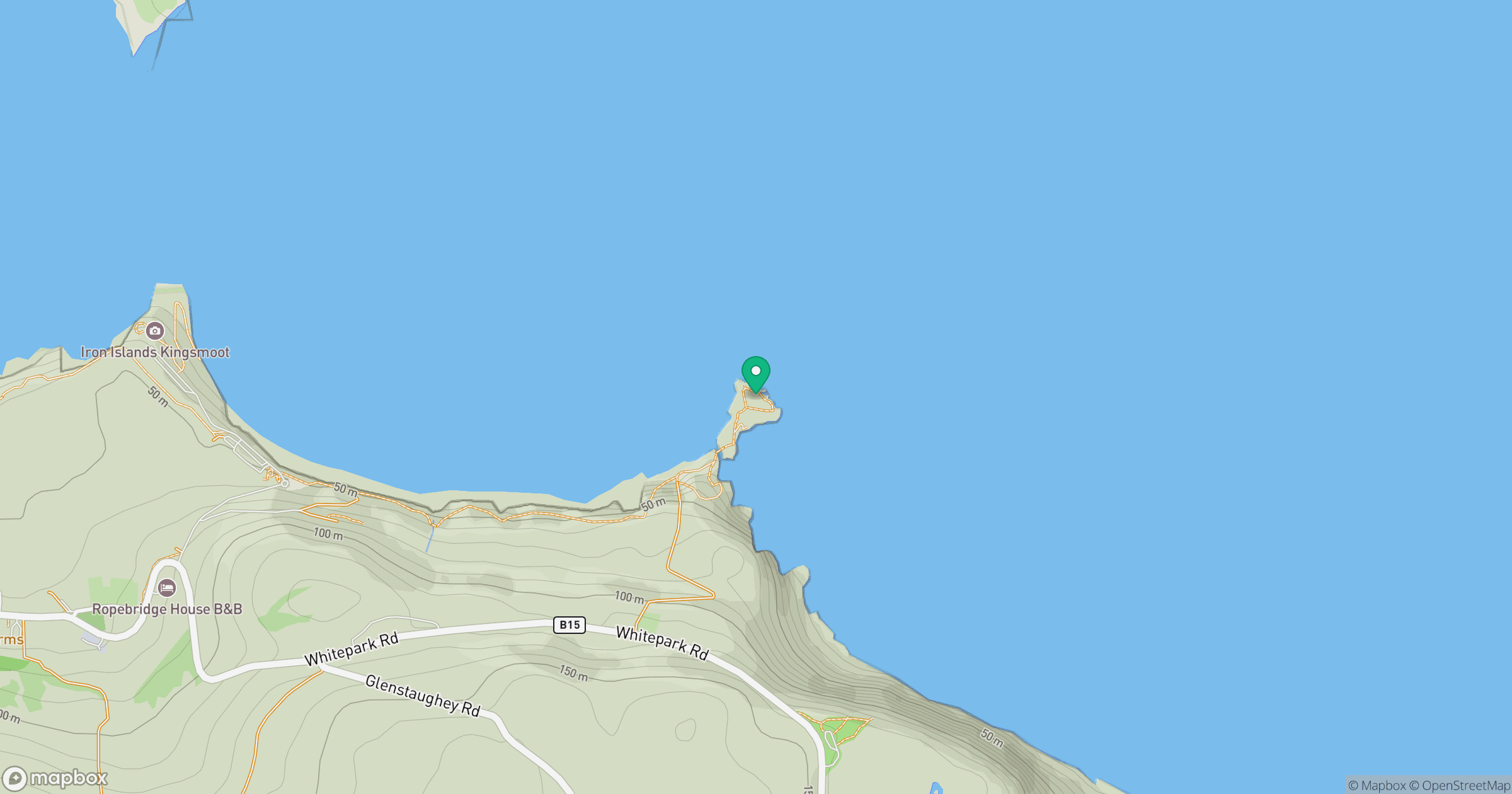 Carrickarede Island location map