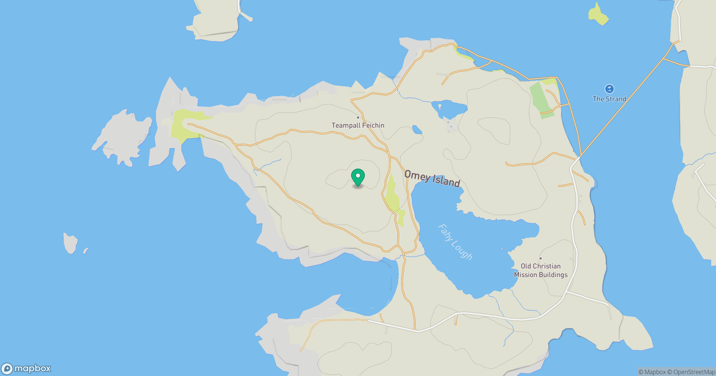 Omey Island location map