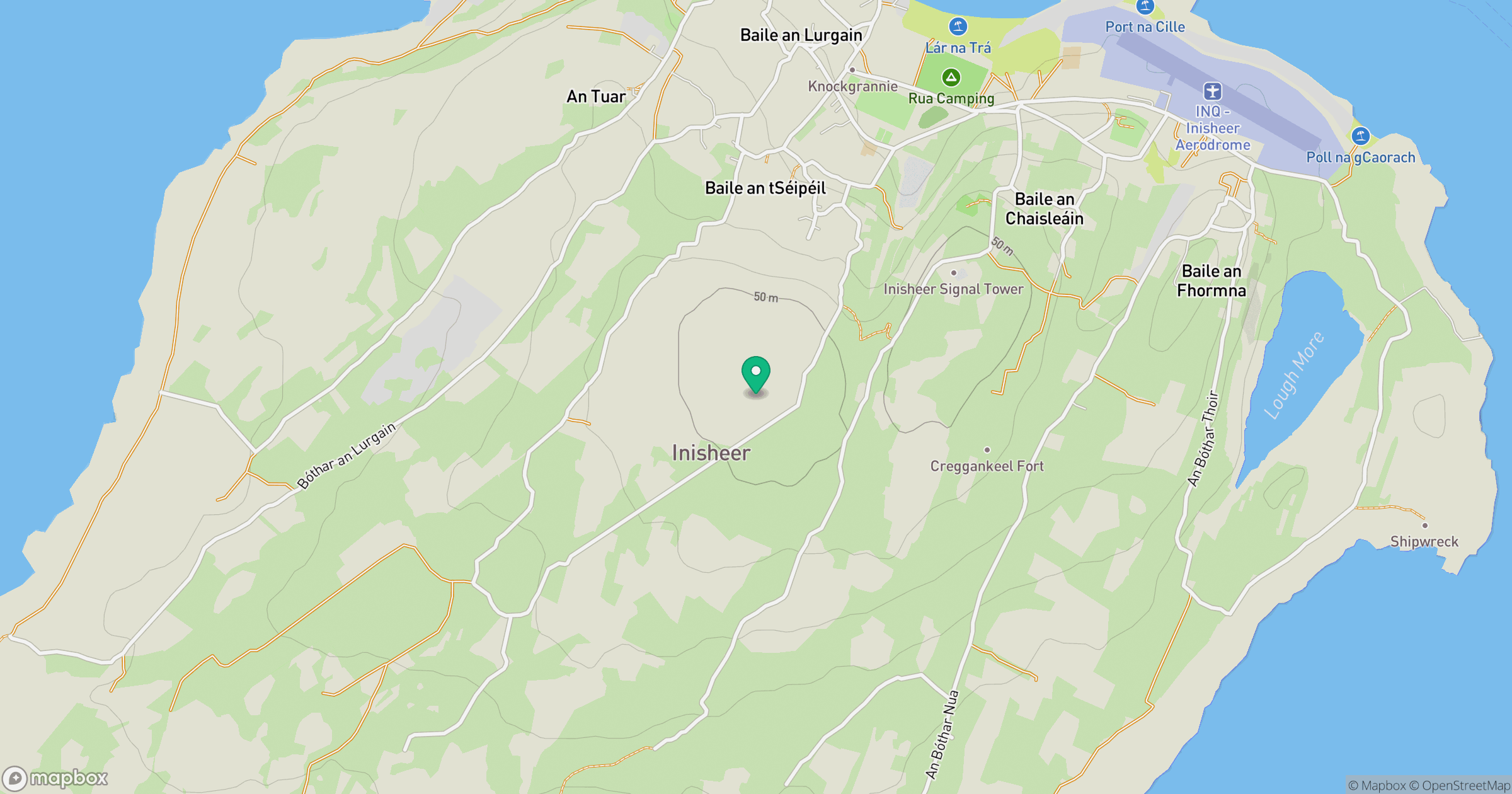 Inisheer location map