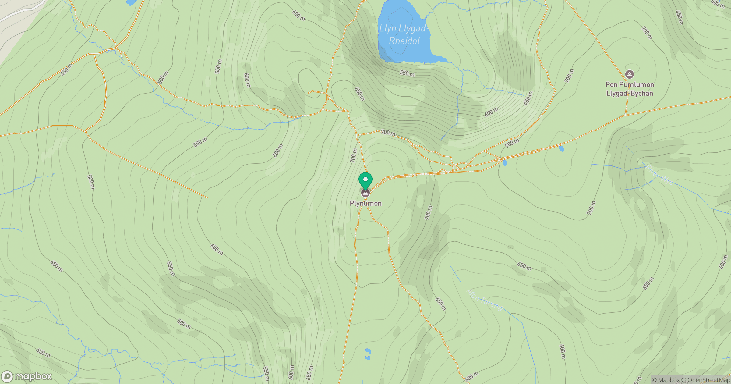Pumlumon Fawr [Plynlimon] location map