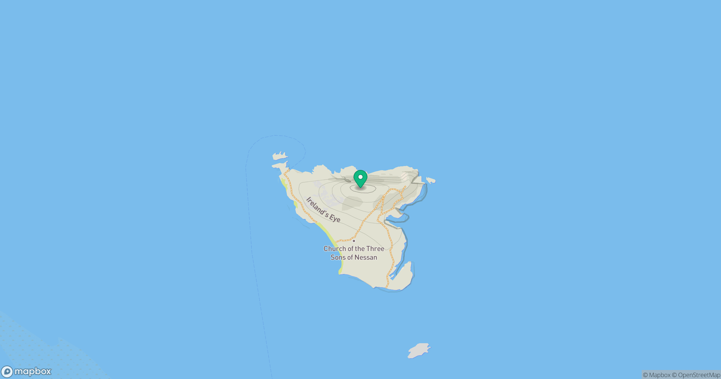 Ireland's Eye location map