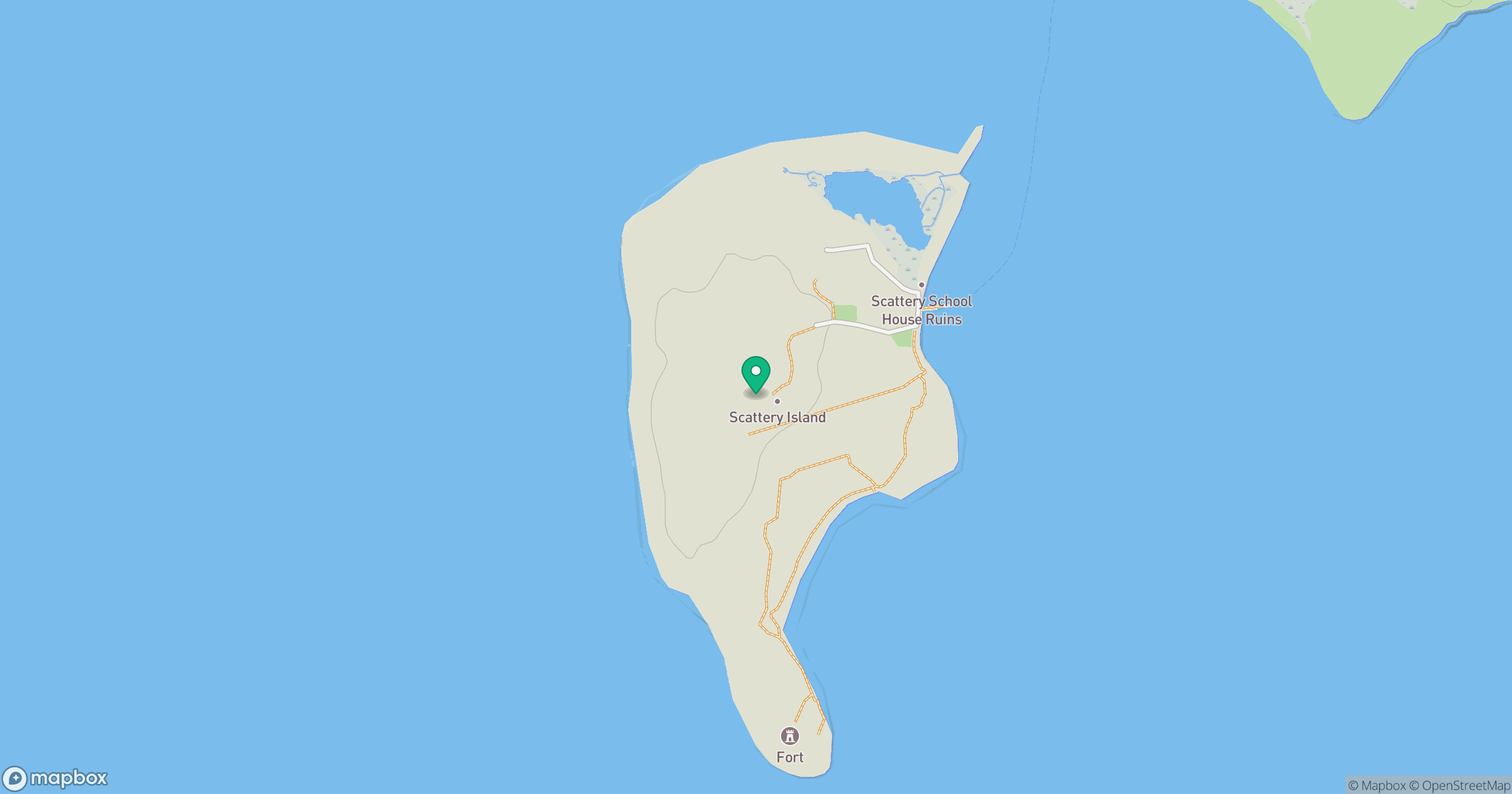 Scattery Island location map