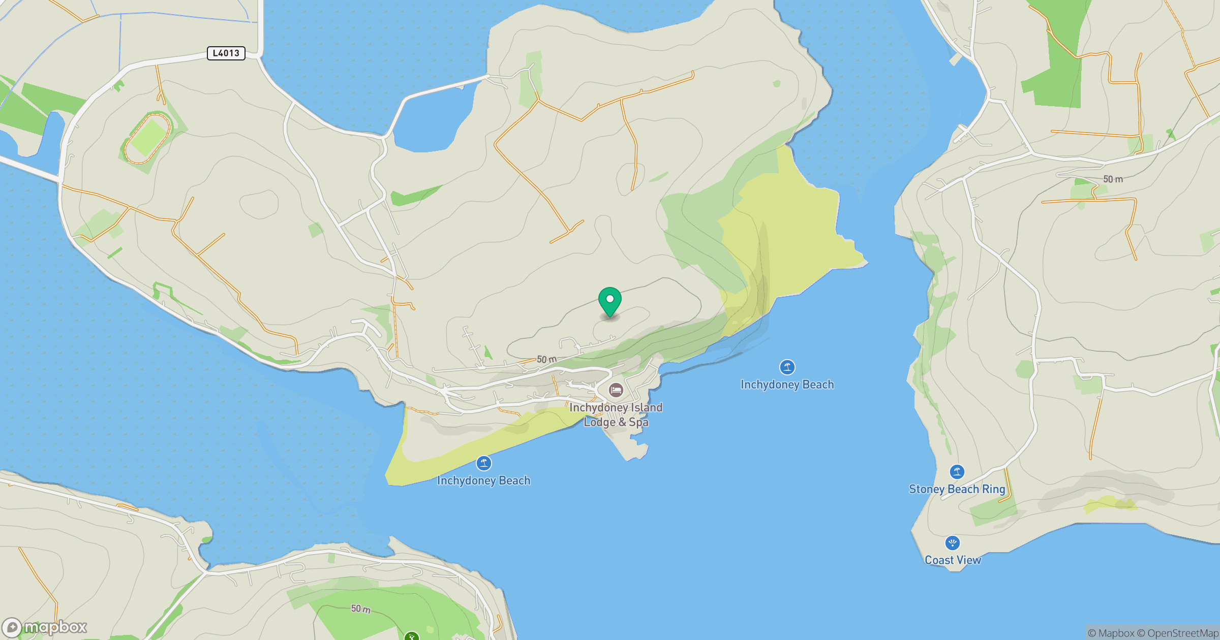 Inchydoney Island location map