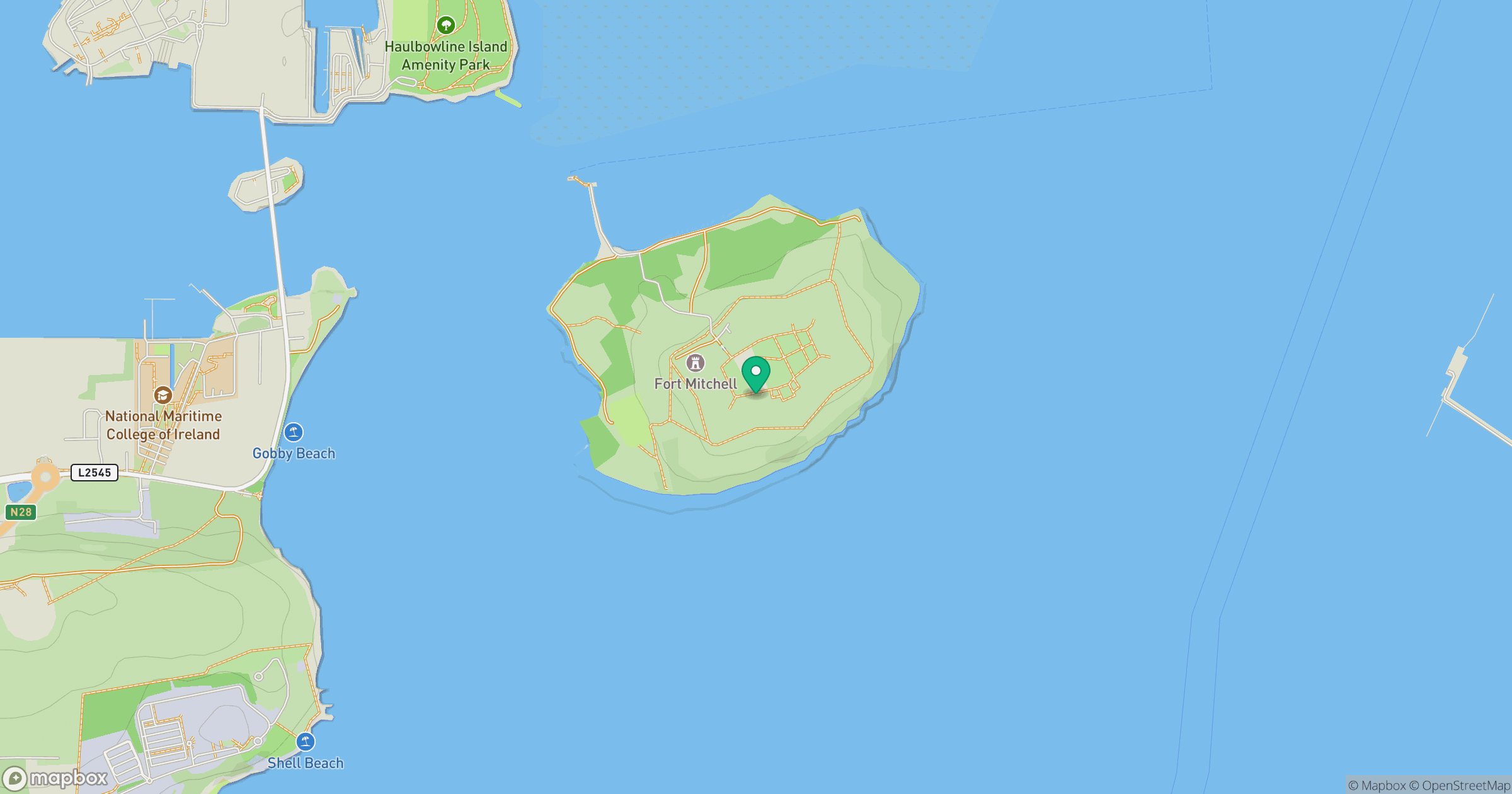 Spike Island location map