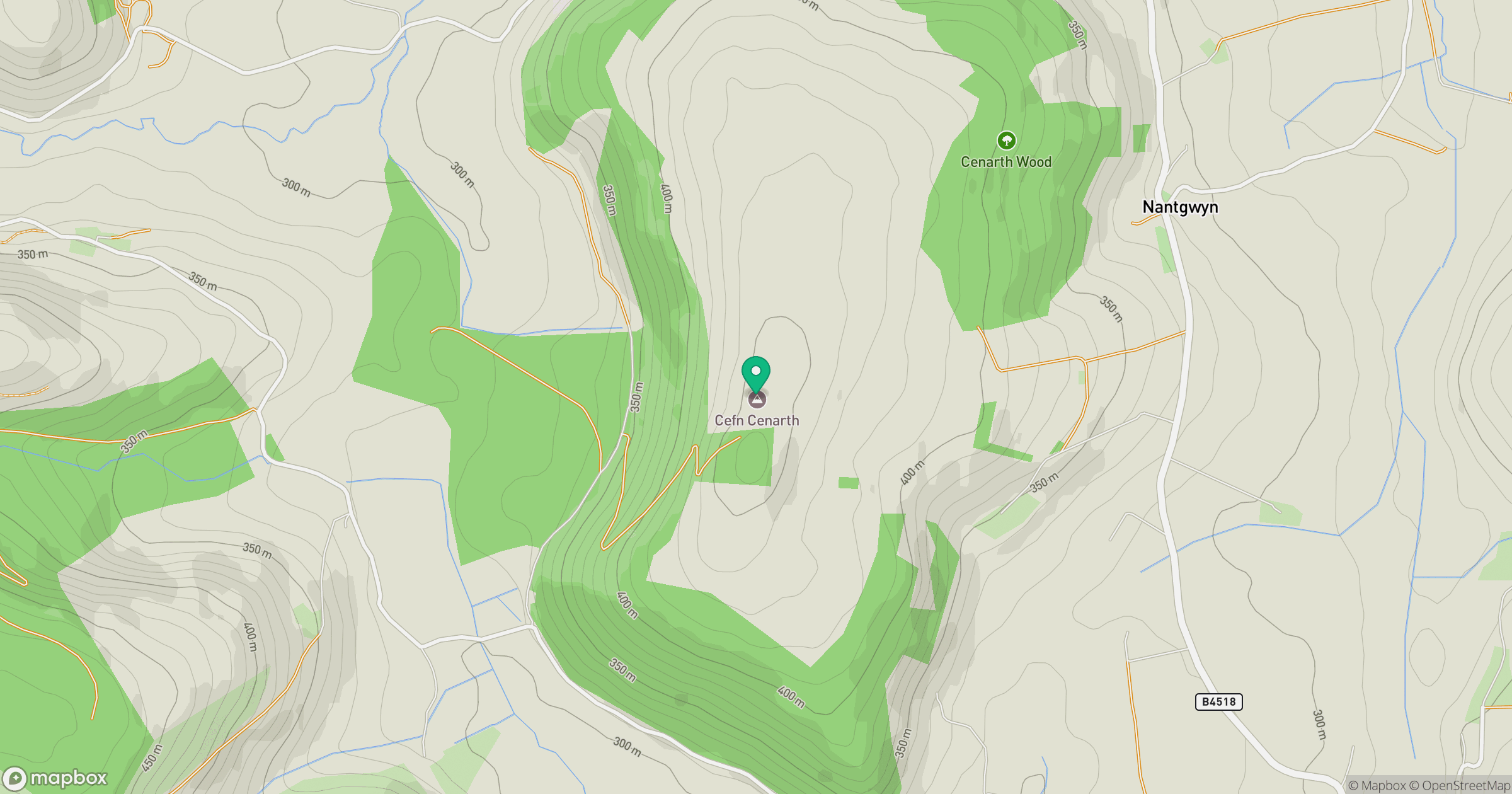 Cefn Cenarth location map