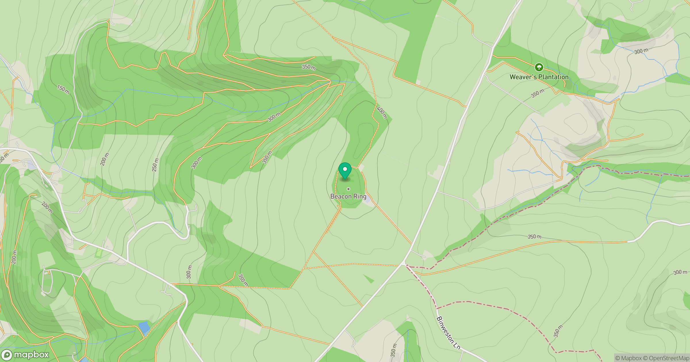Long Mountain location map