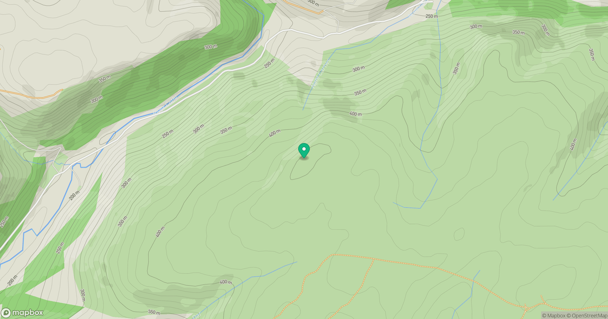 Mynydd Mallaen location map