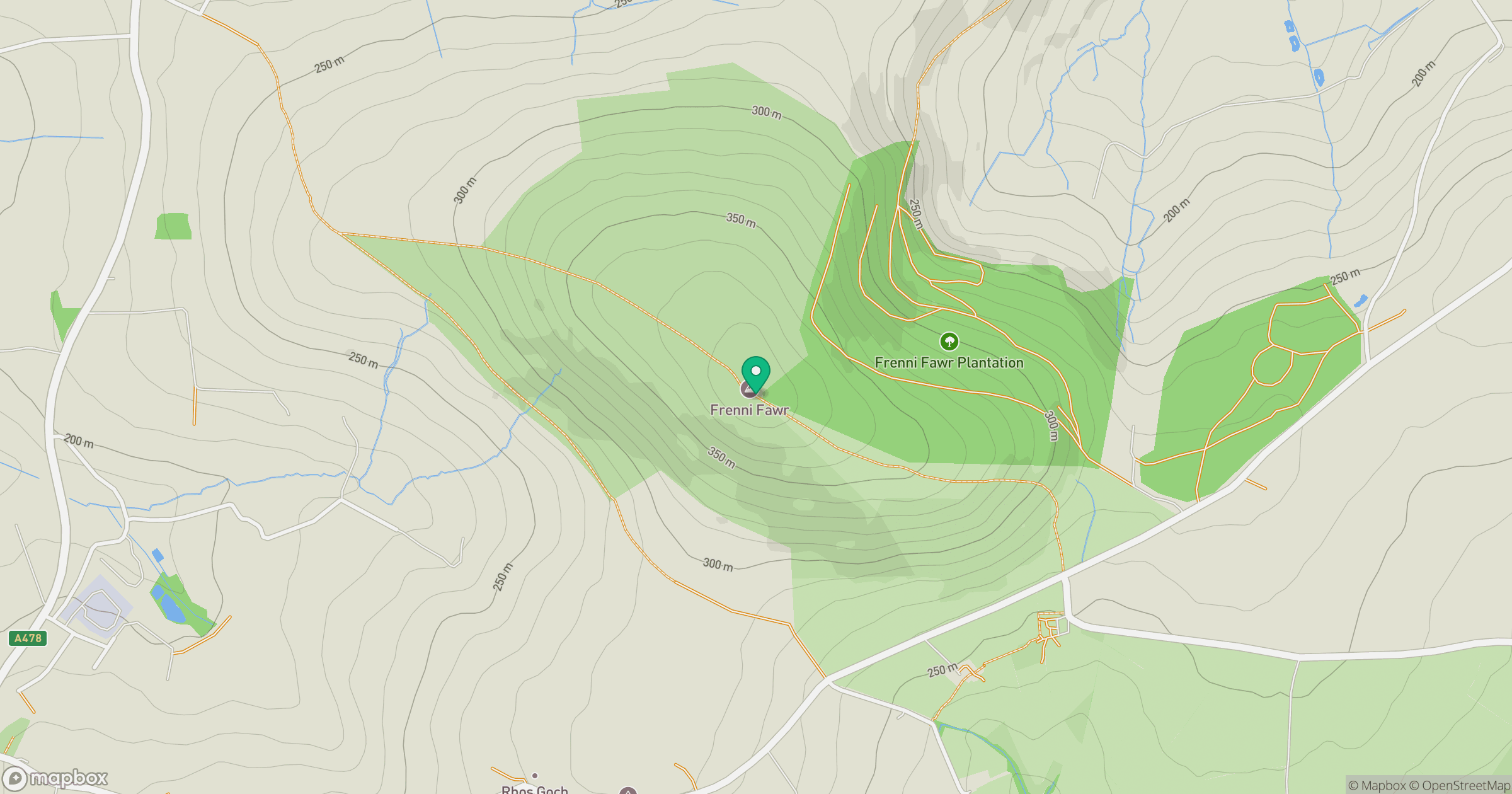 Frenni Fawr location map
