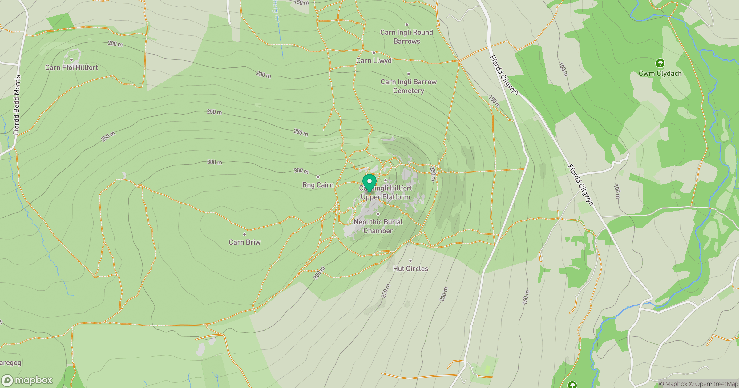 Mynydd Carningli location map