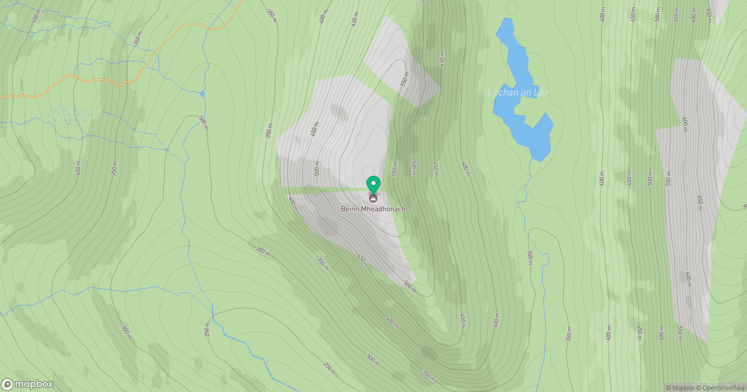 Beinn Mheadhonach location map