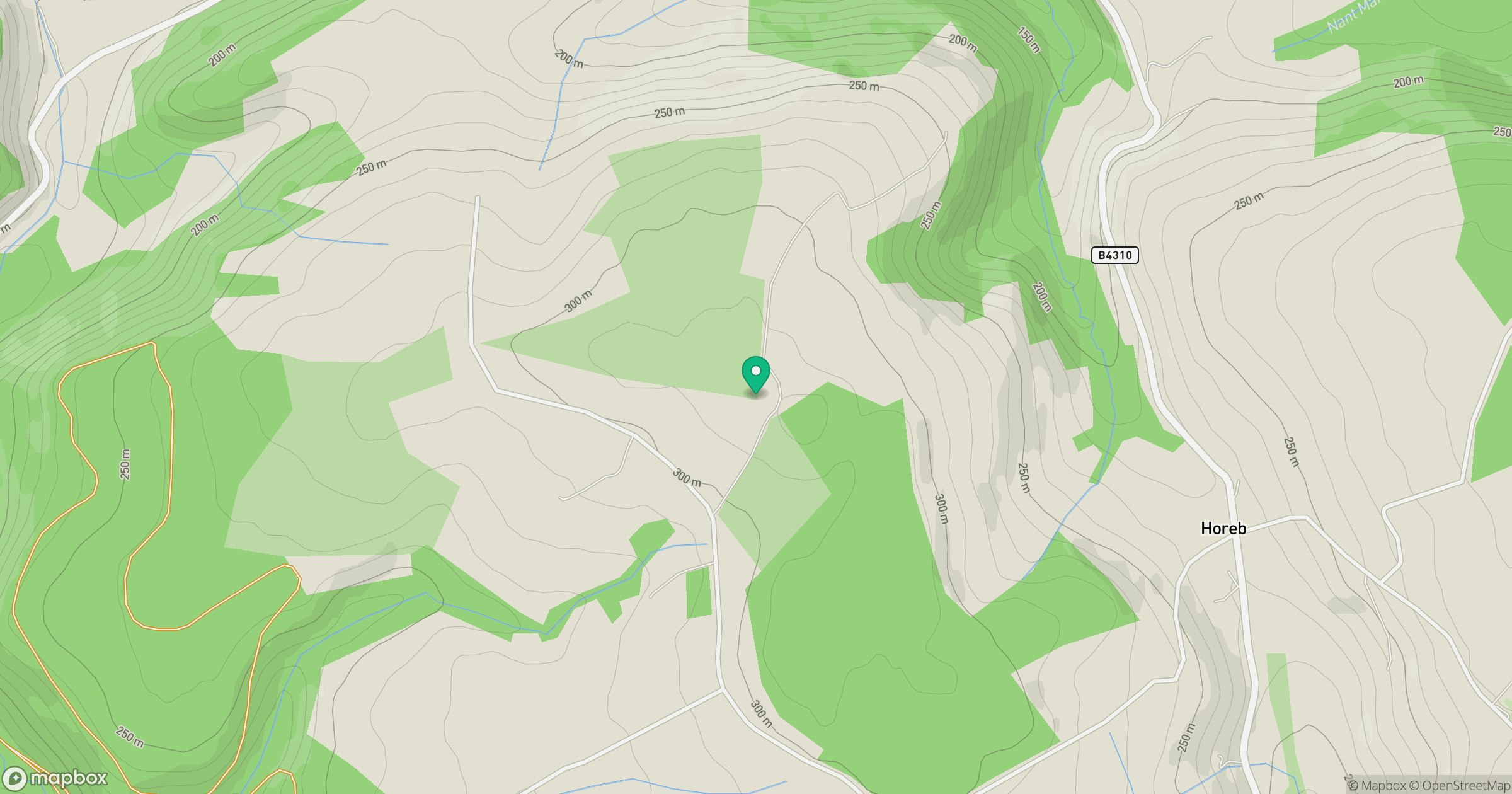 Pen-crug-melyn location map