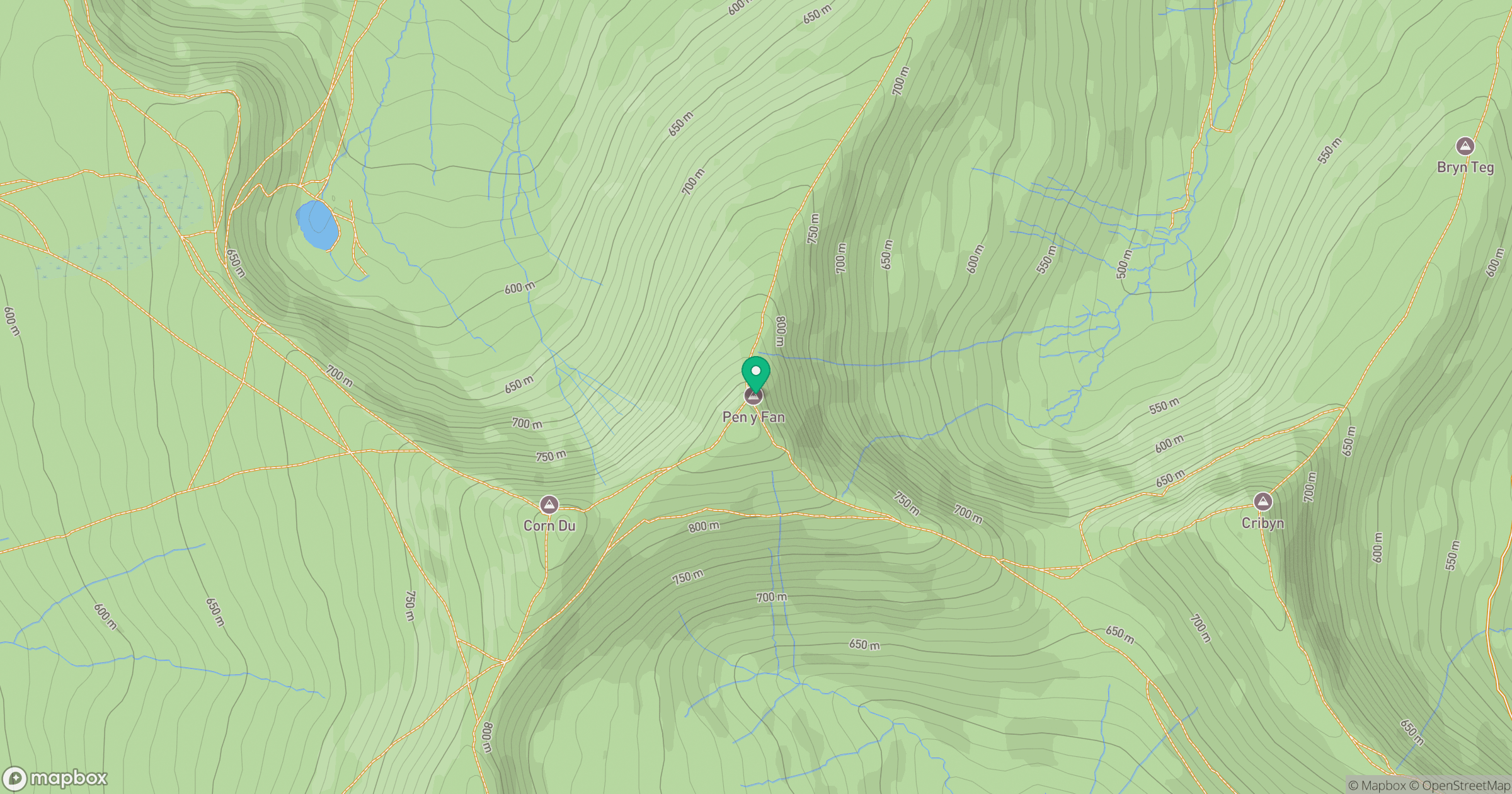 Pen y Fan location map