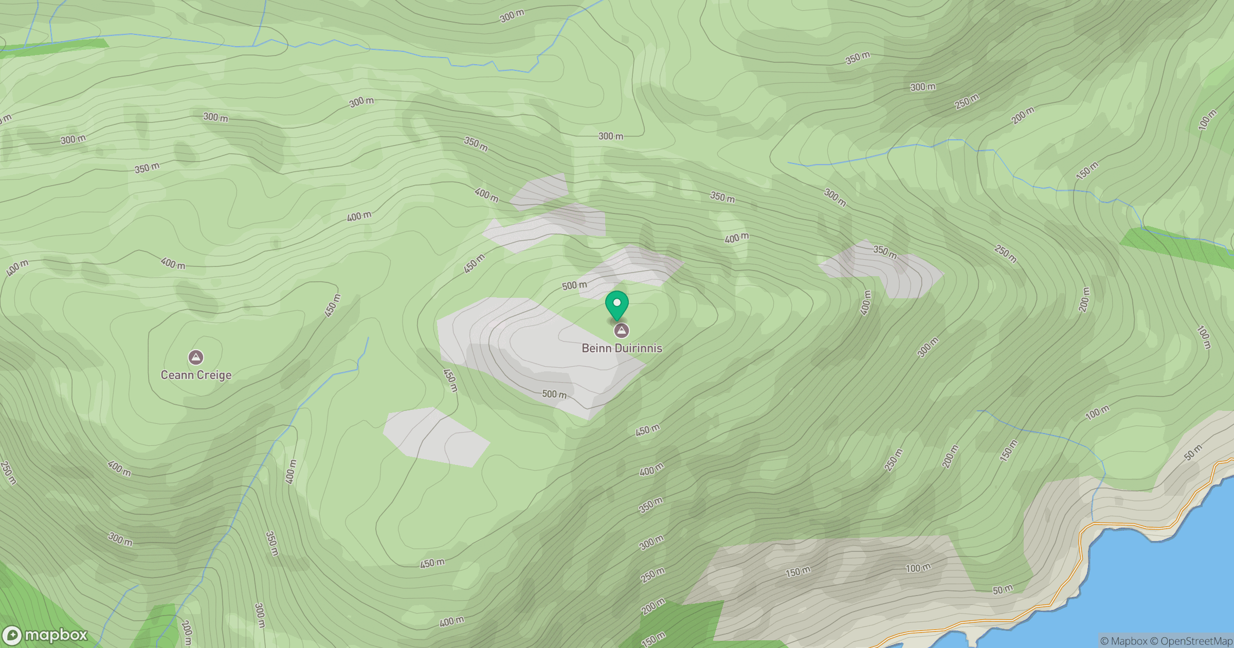 Beinn Duirinnis location map