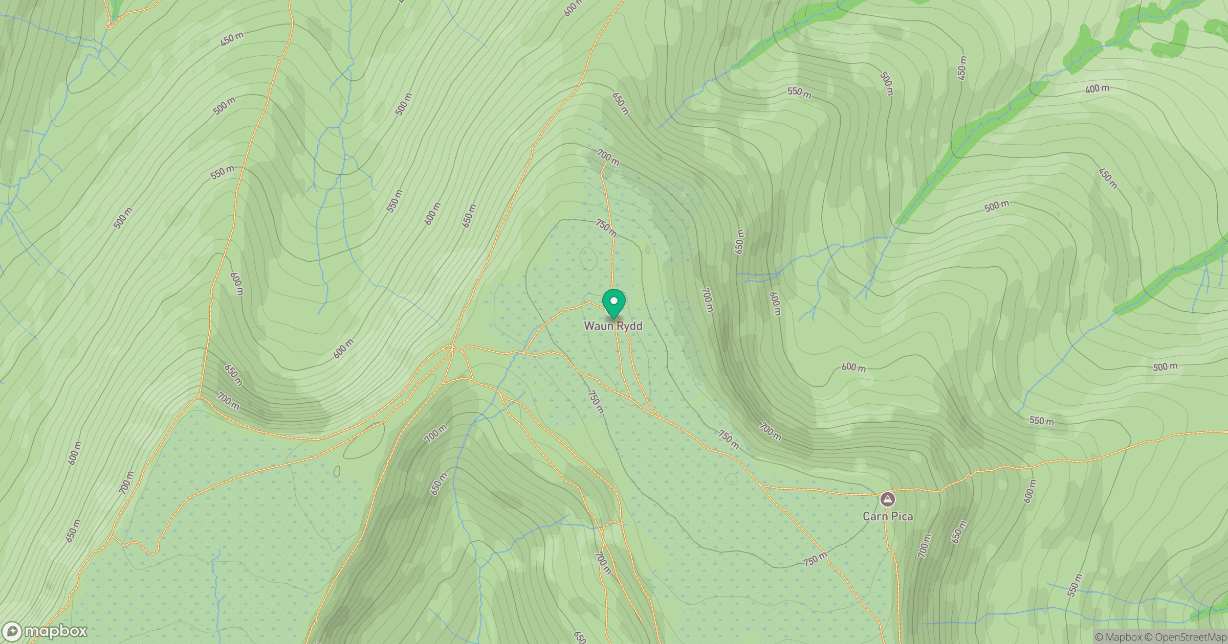 Waun Rydd location map