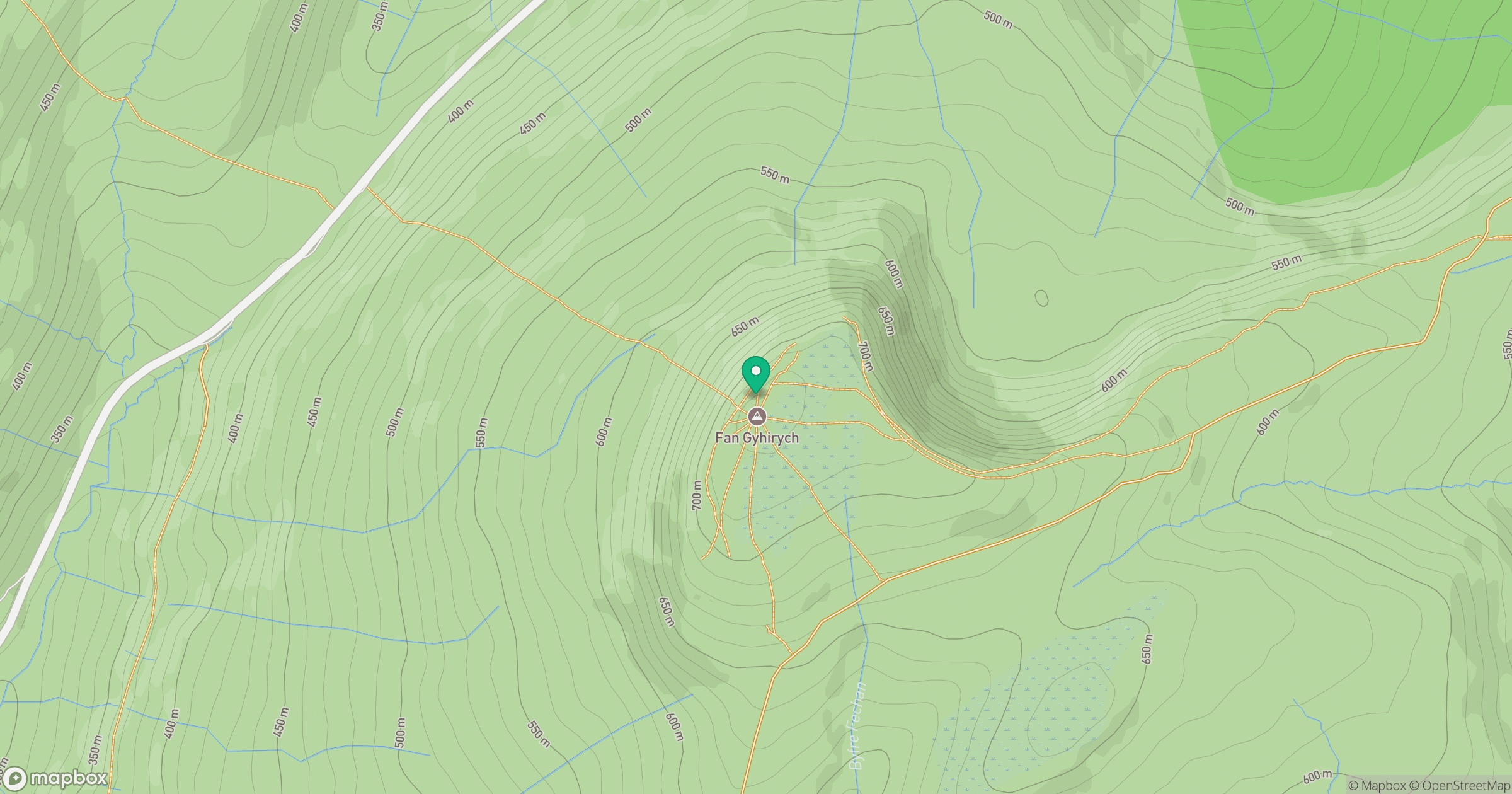 Fan Gyhirych location map