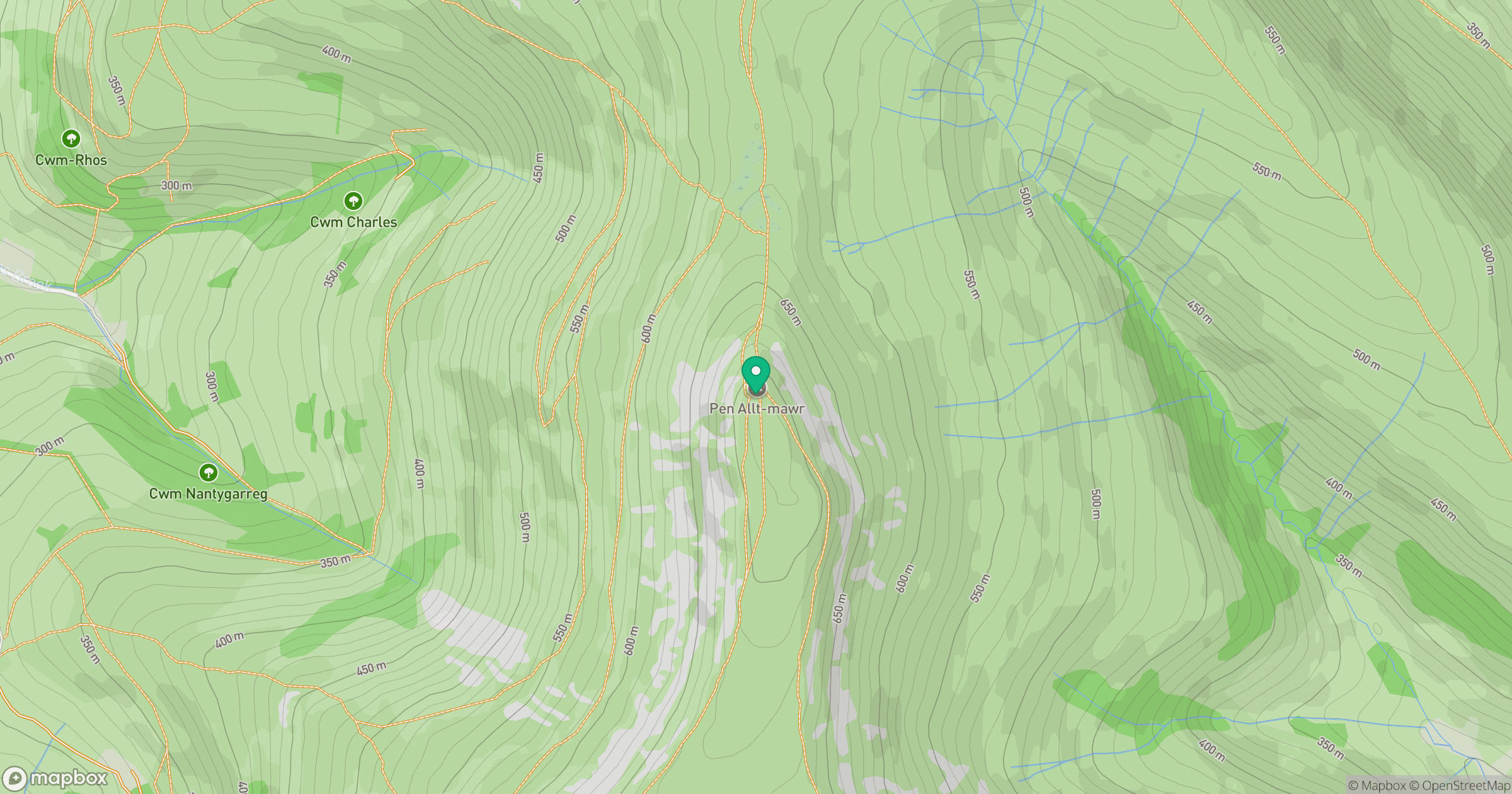 Pen Allt-mawr location map