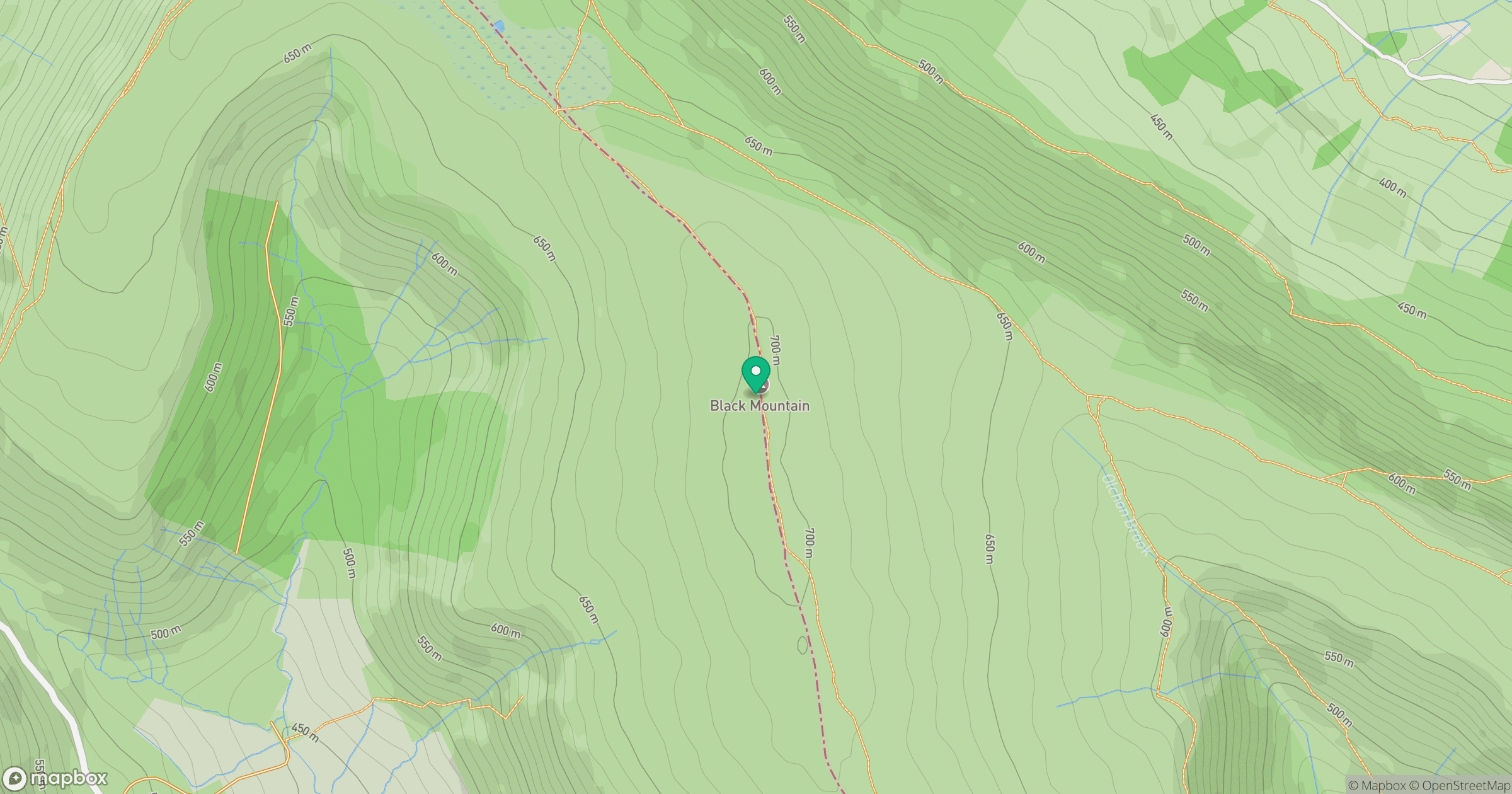 Black Mountain location map