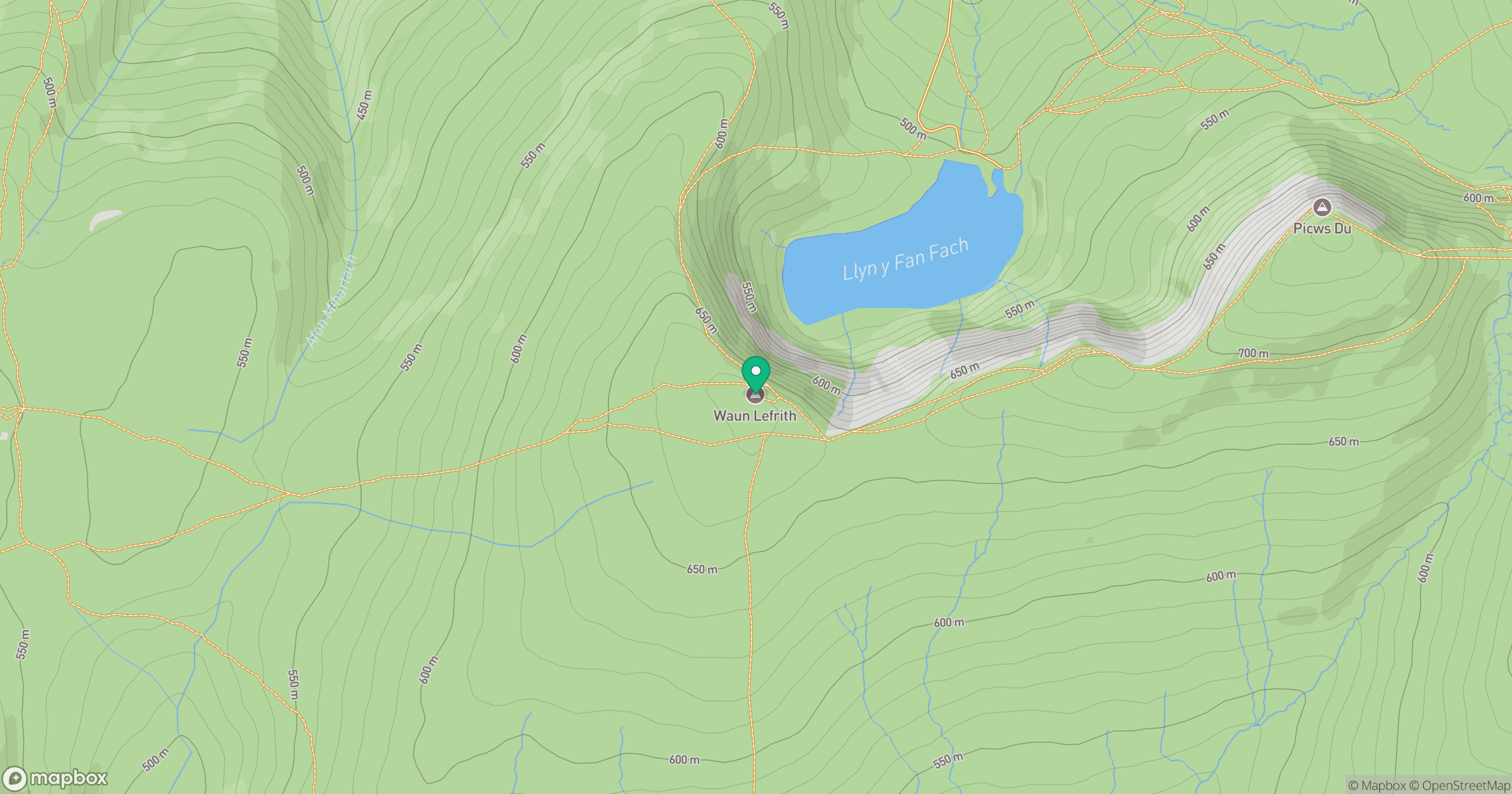 Waun Lefrith location map