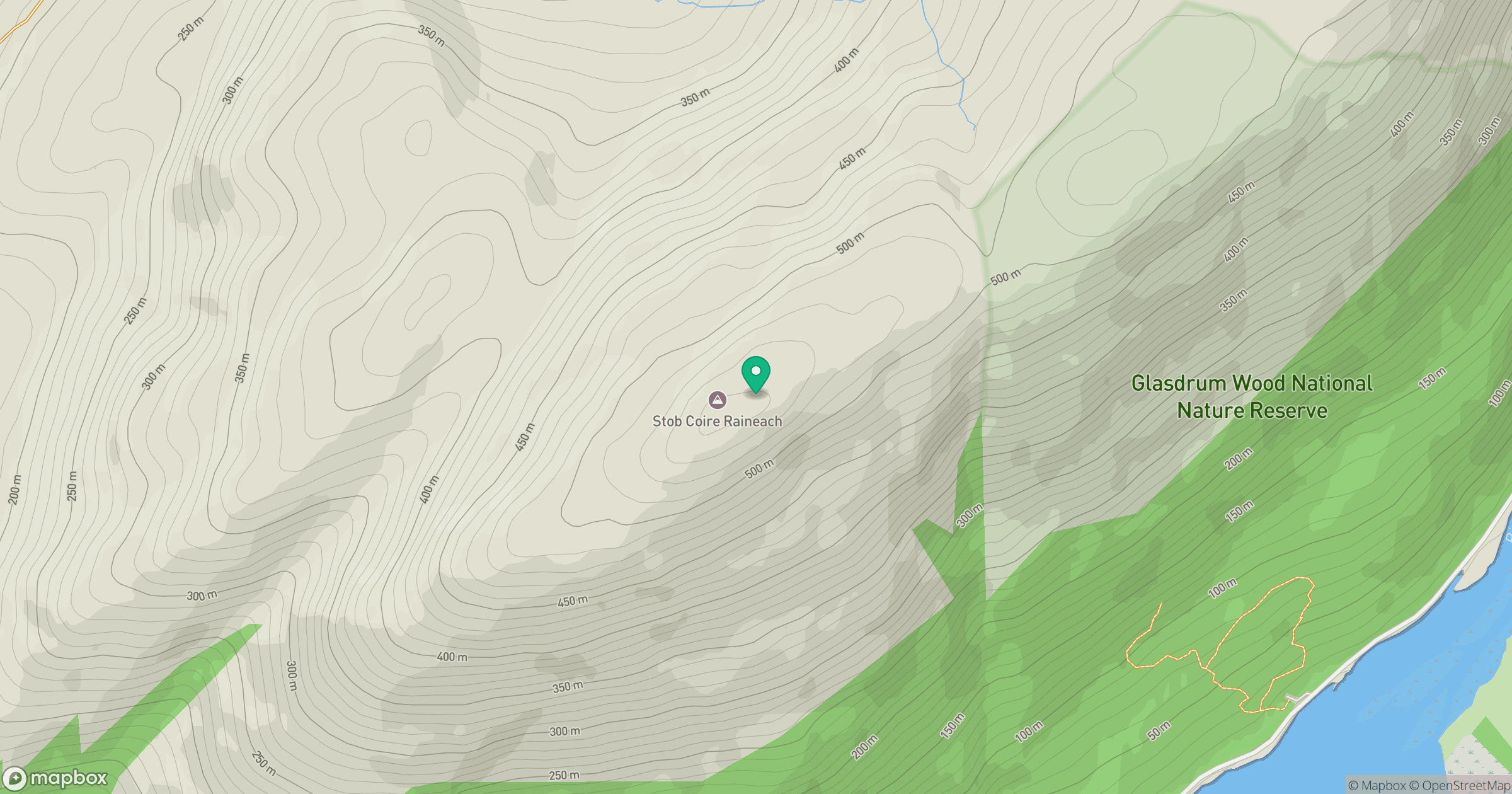 Beinn Churalain location map