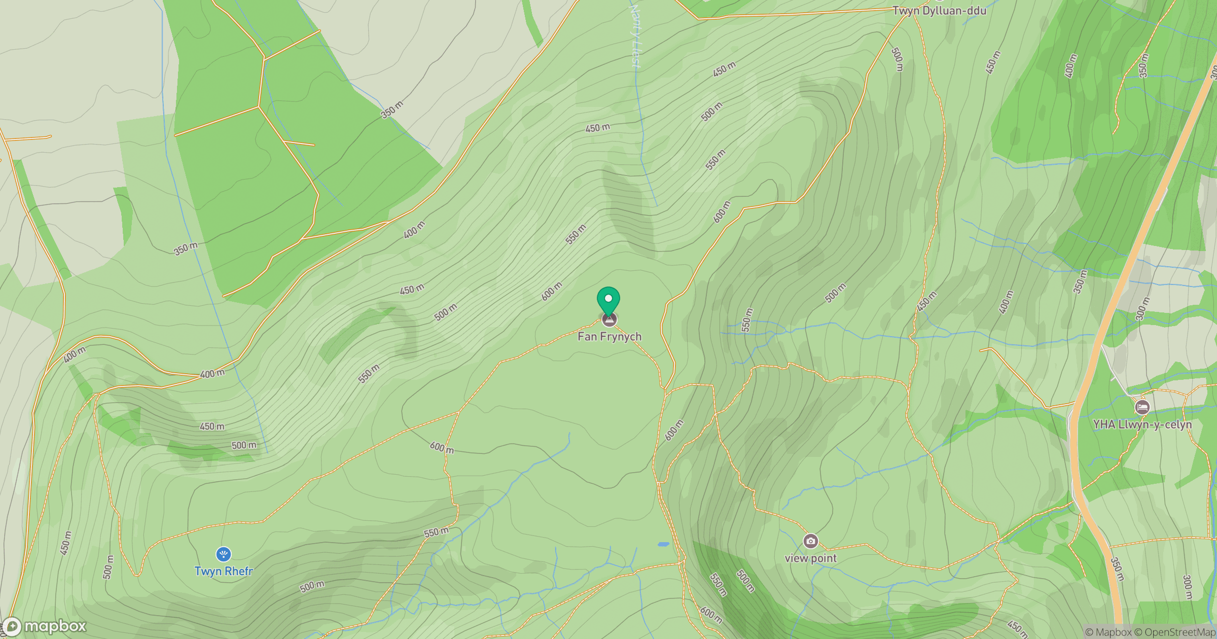 Fan Frynych location map