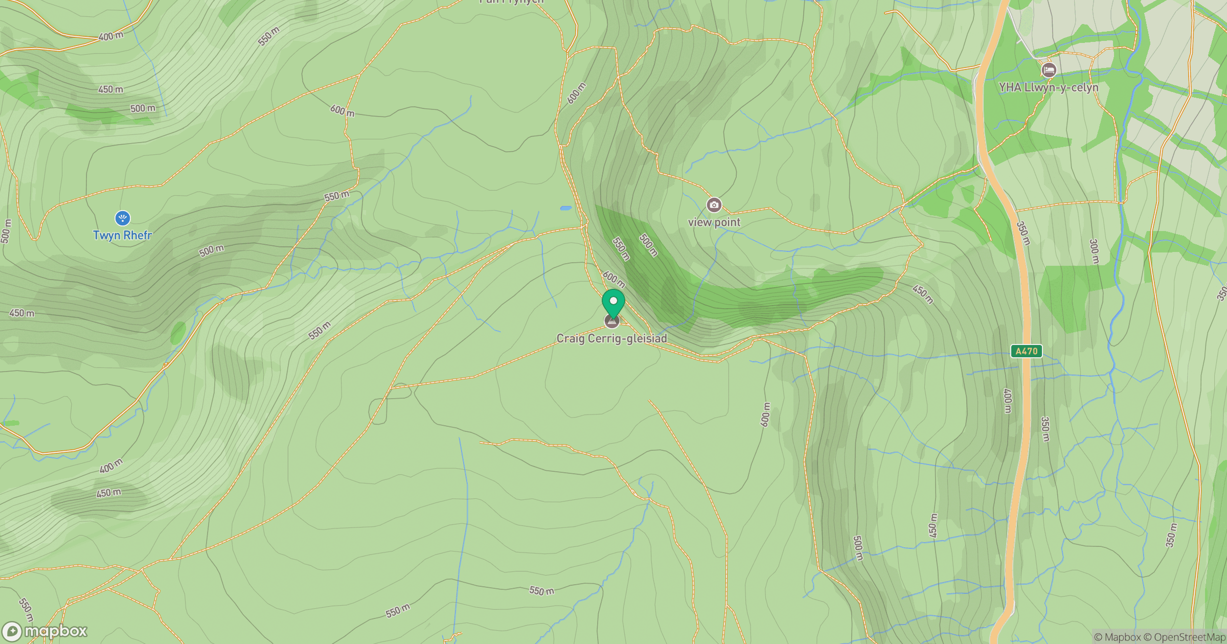 Craig Cerrig-gleisiad location map