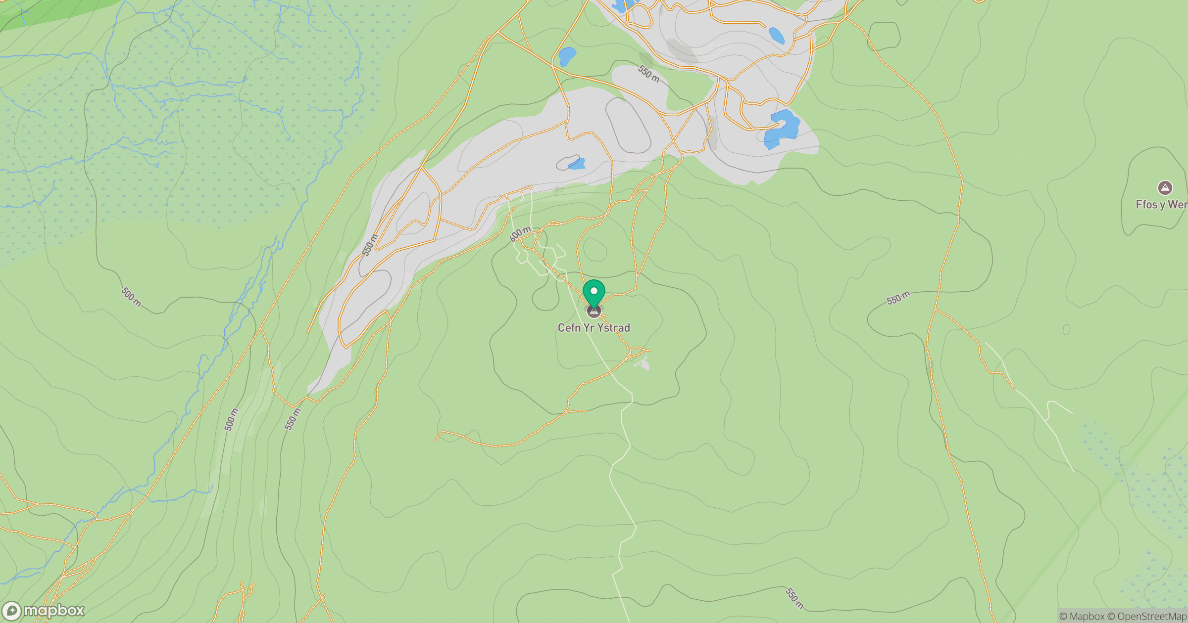 Cefn yr Ystrad location map