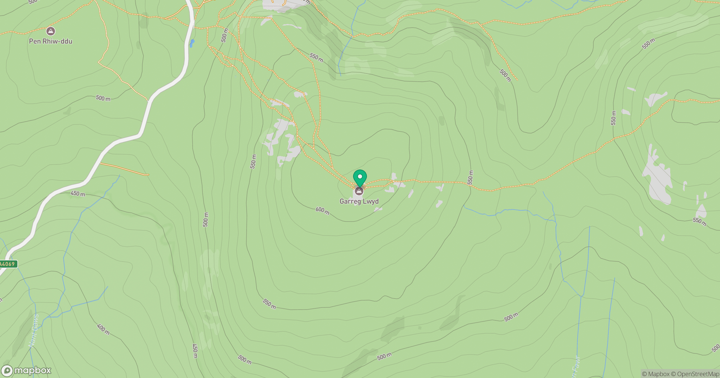 Garreg Lwyd [Moel Gornach] location map
