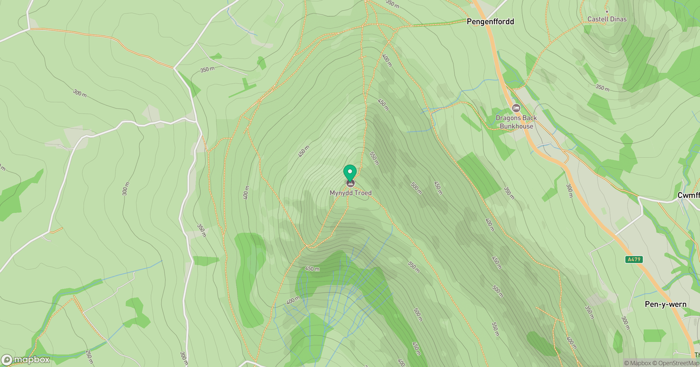 Mynydd Troed location map