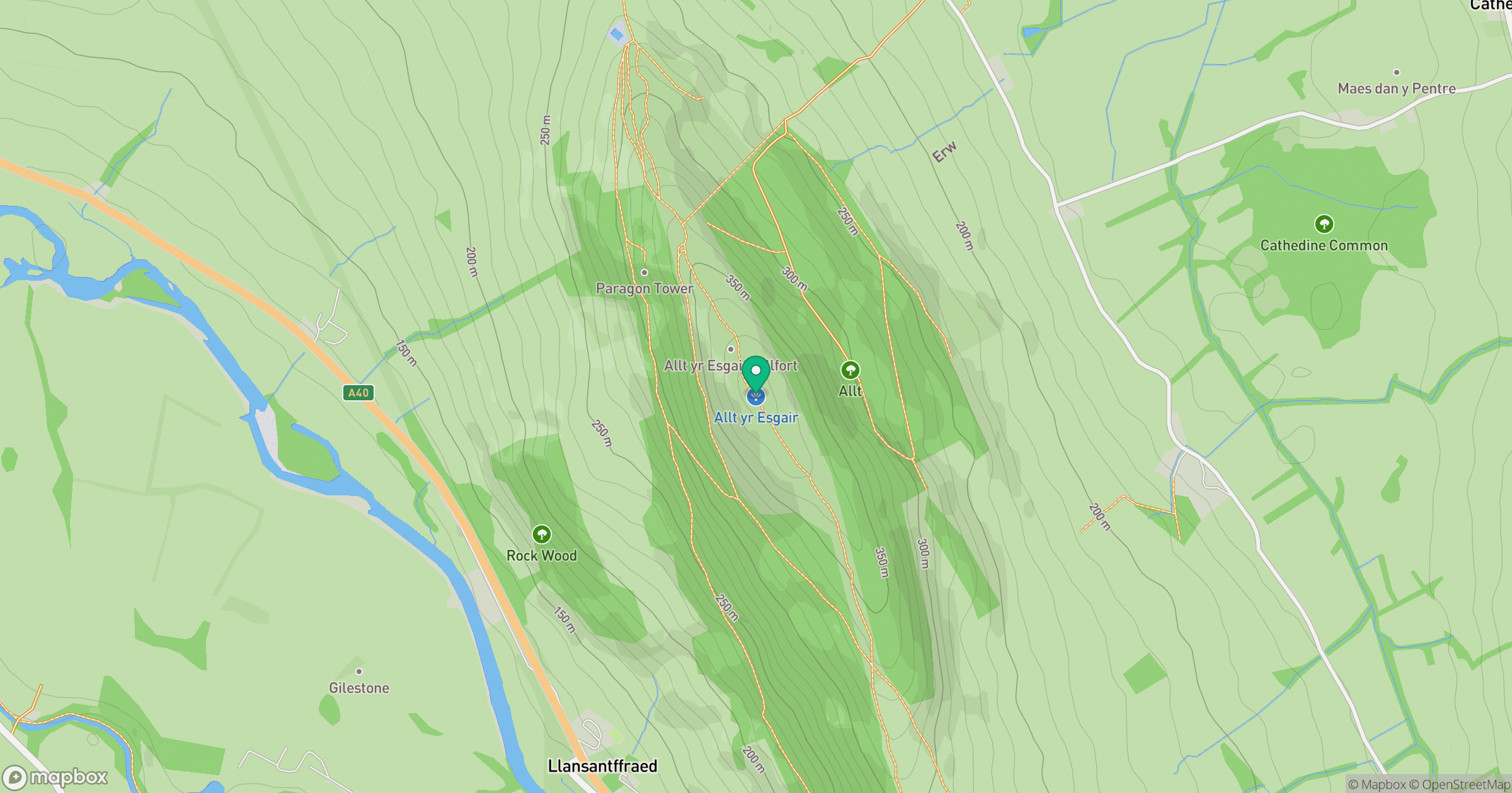 Allt yr Esgair location map