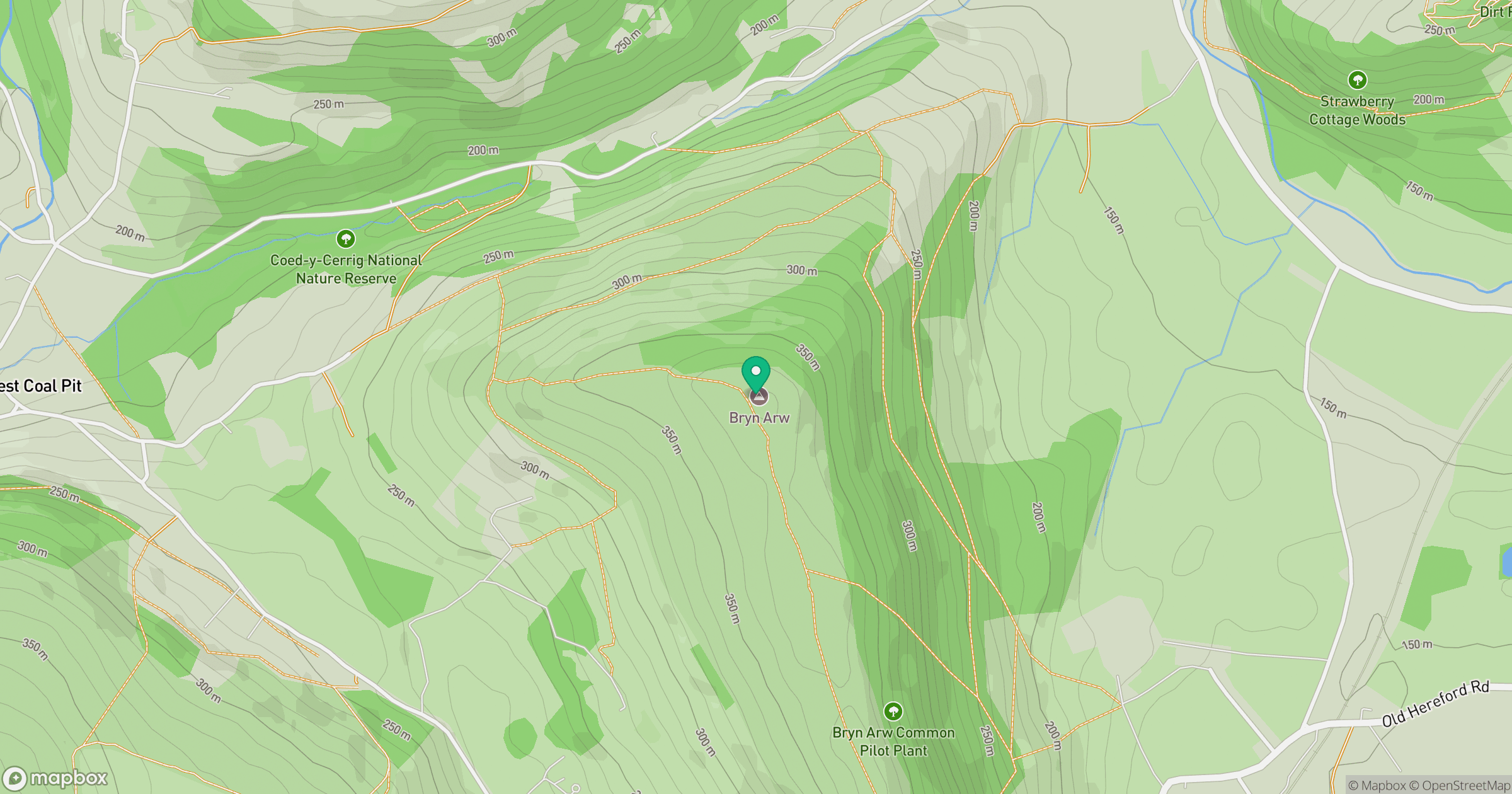 Bryn Arw location map