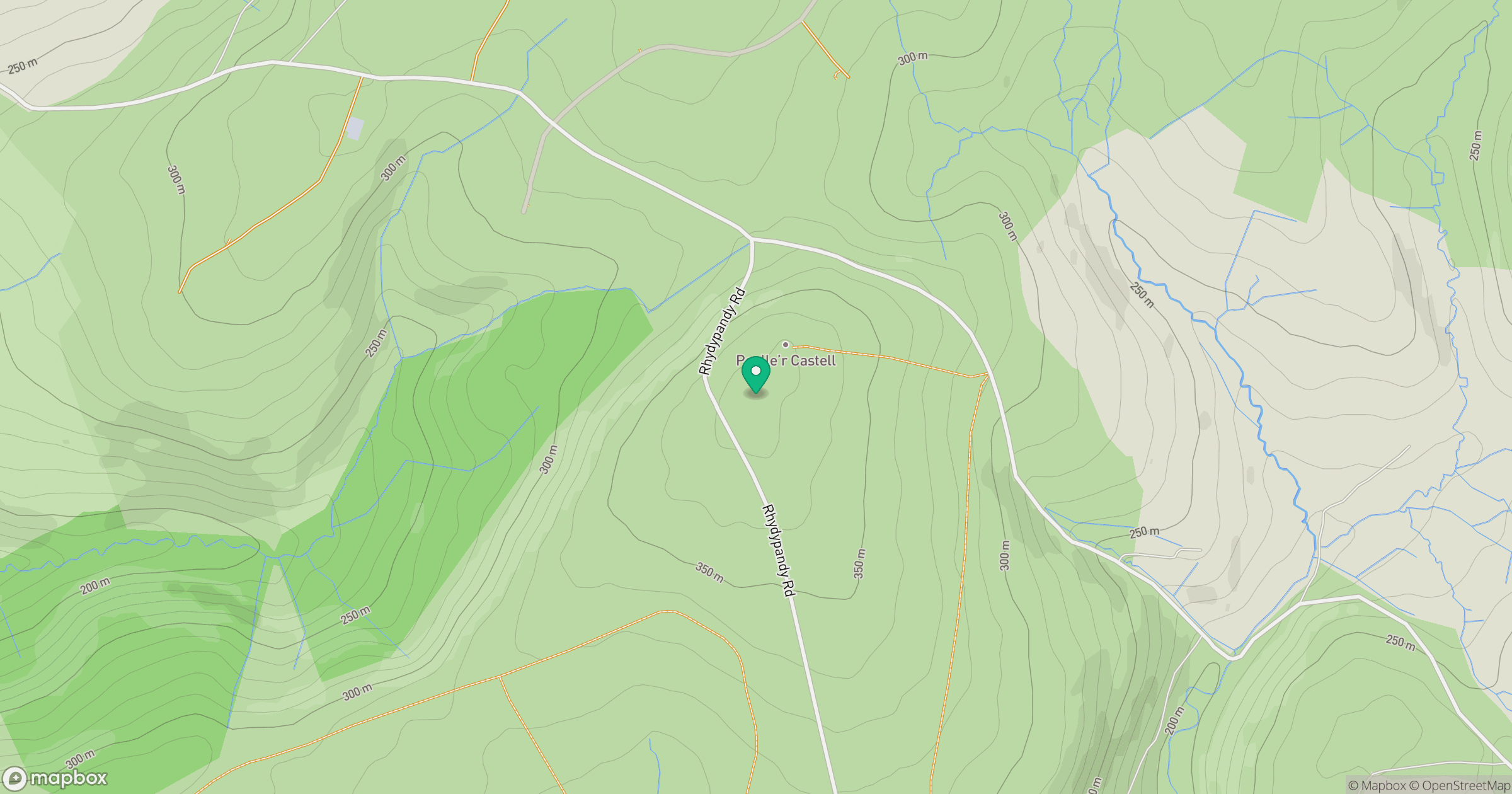 Mynydd y Betws location map