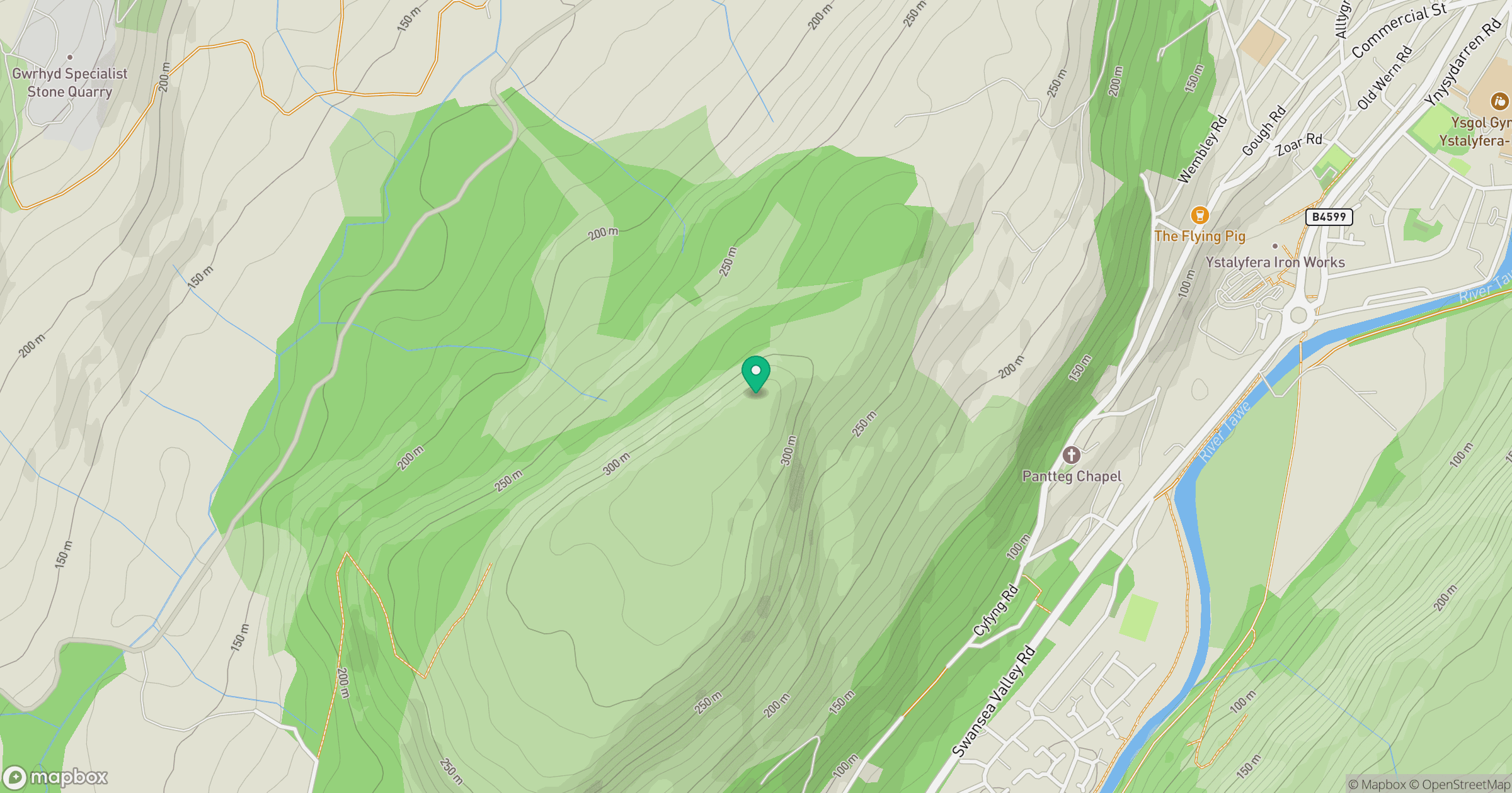 Mynydd Allt-y-grug location map