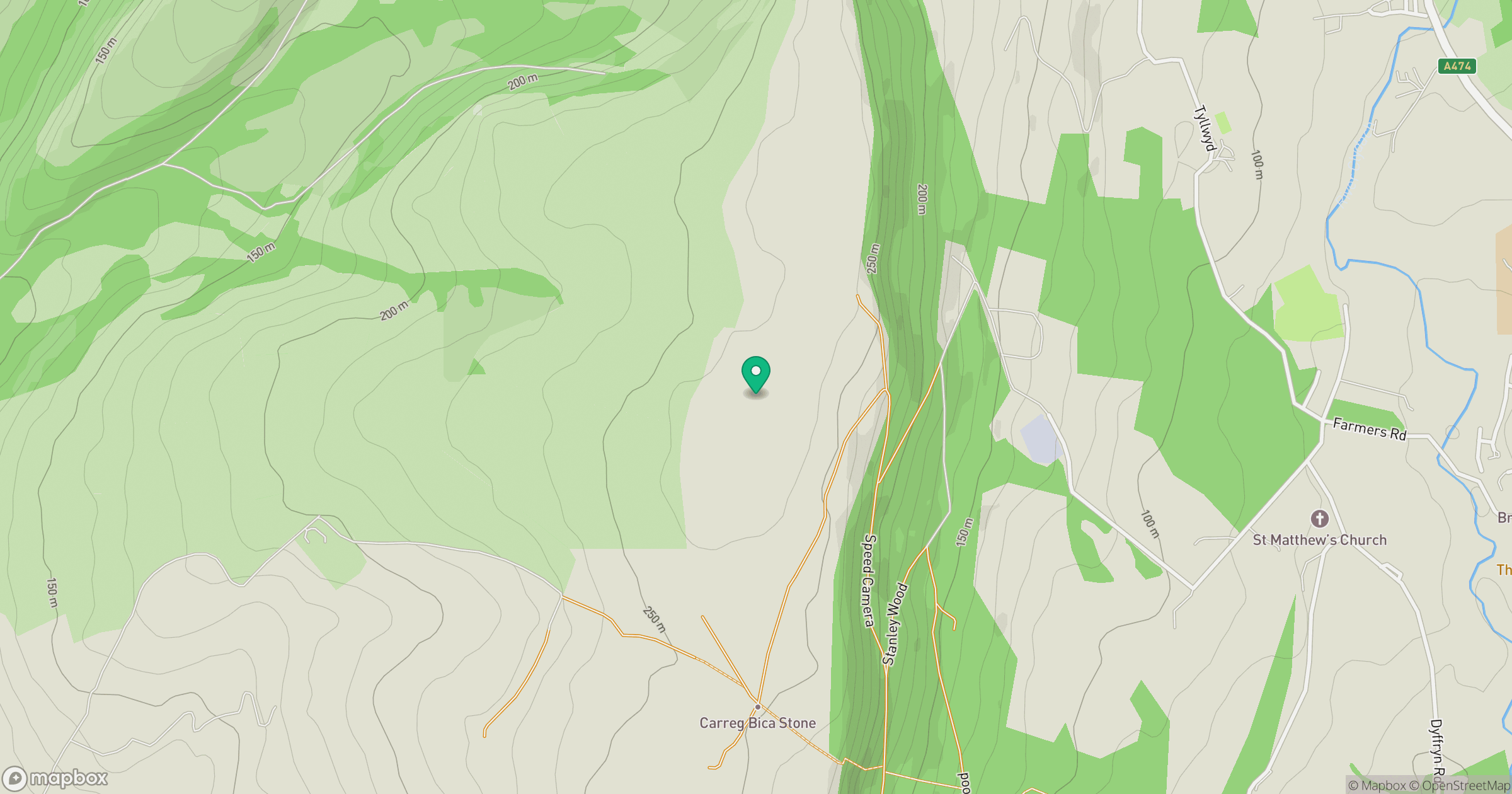 Mynydd Drumau location map