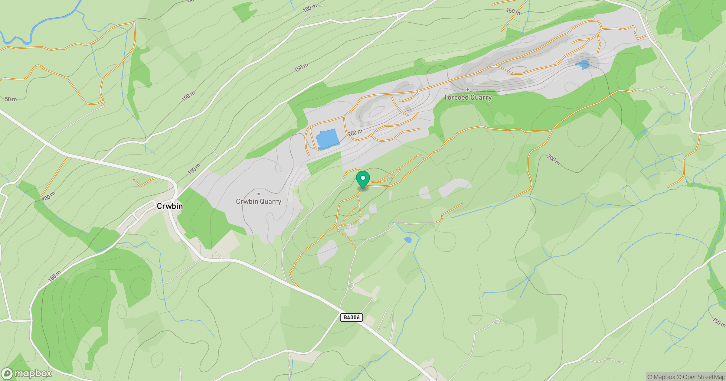 Mynydd Llangyndeyrn location map