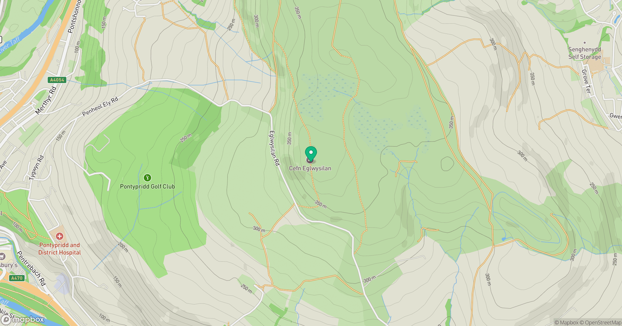 Cefn Eglwysilan location map